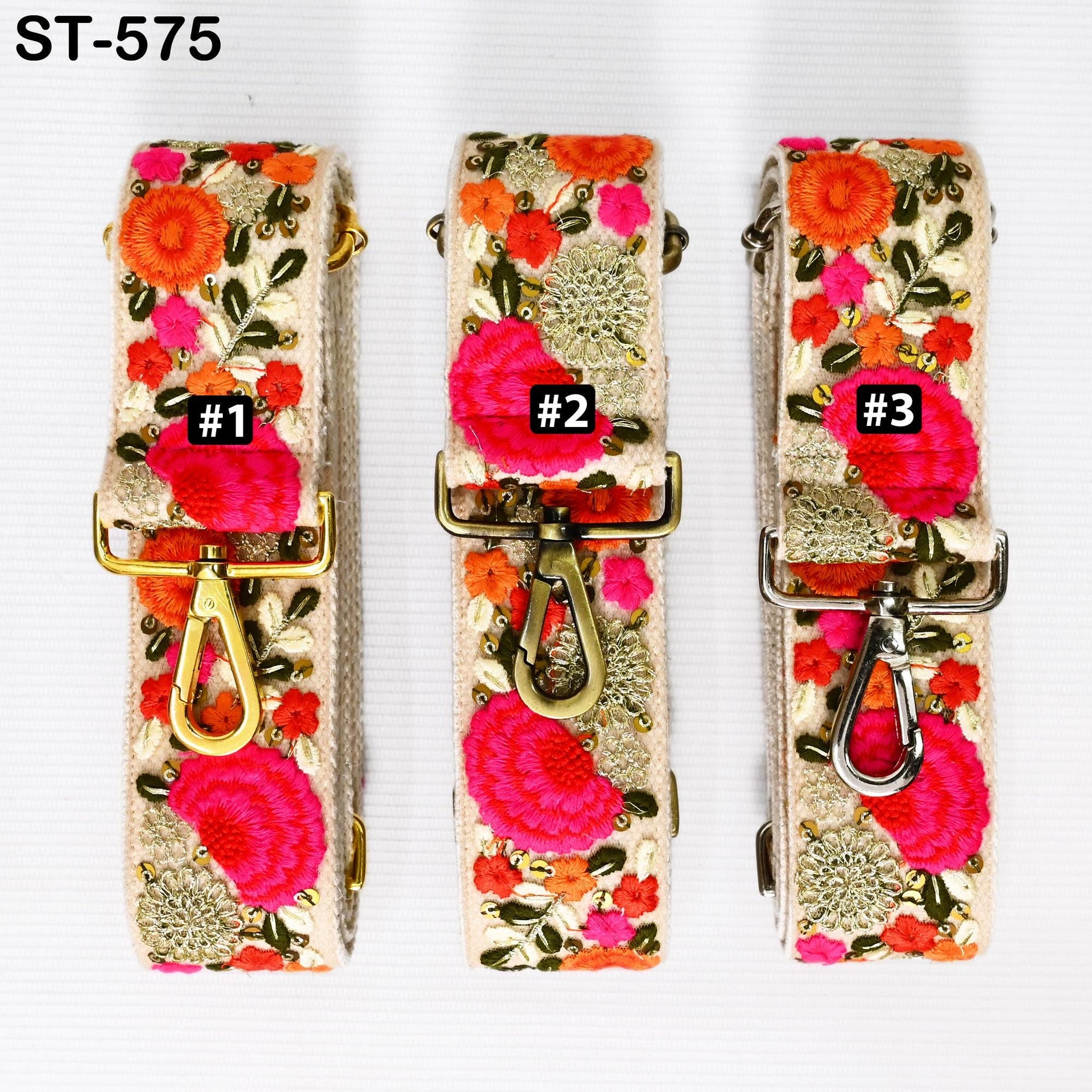 Embroidered Purse Strap Crossbody Strap for Purses Handbag Boho Bag Strap Floral Embroidery Replacement Strap Boho Guitar Strap Gift for her