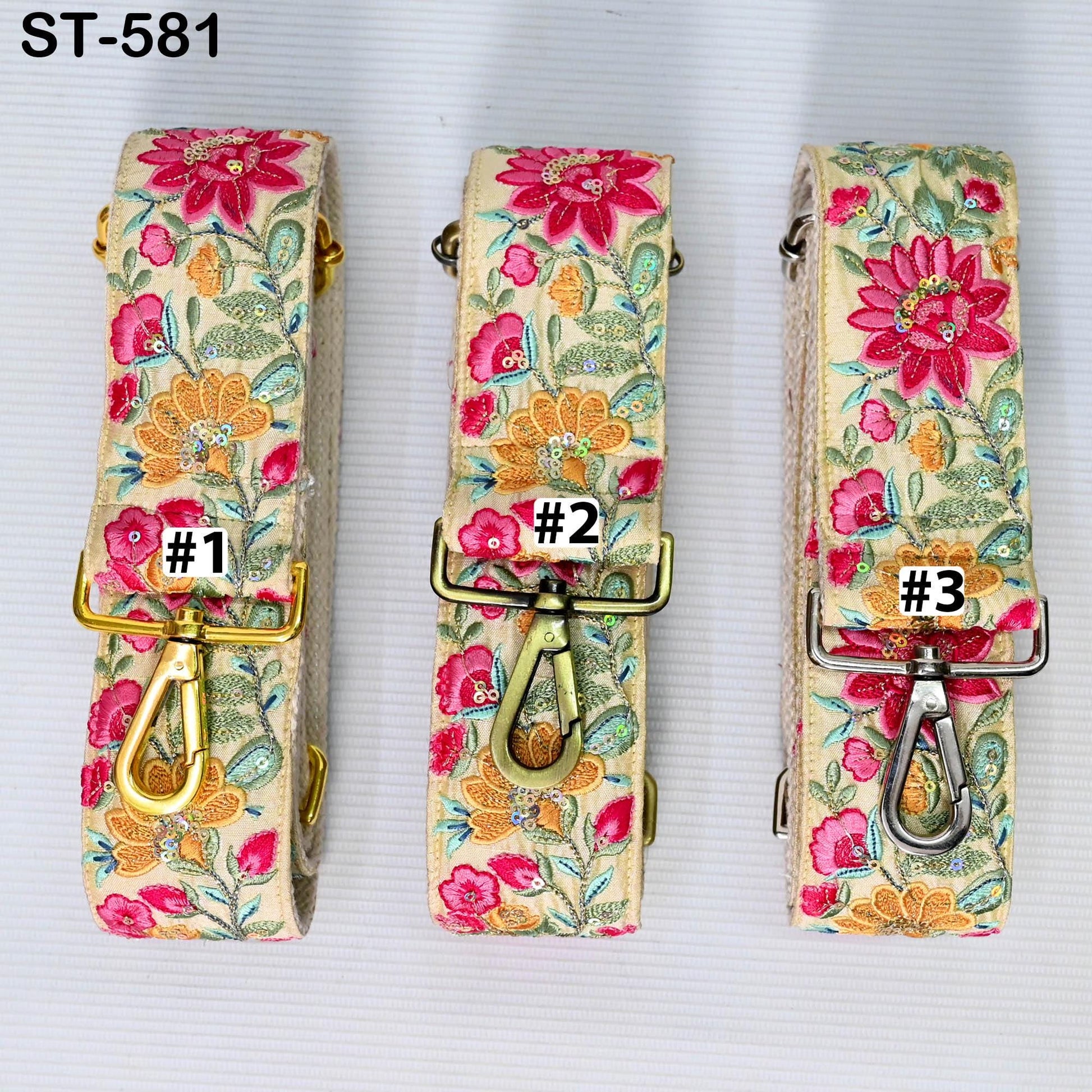 Embroidered Purse Strap Crossbody Strap for Purses Handbag Boho Bag Strap Floral Embroidery Replacement Strap Boho Guitar Strap Gift for her