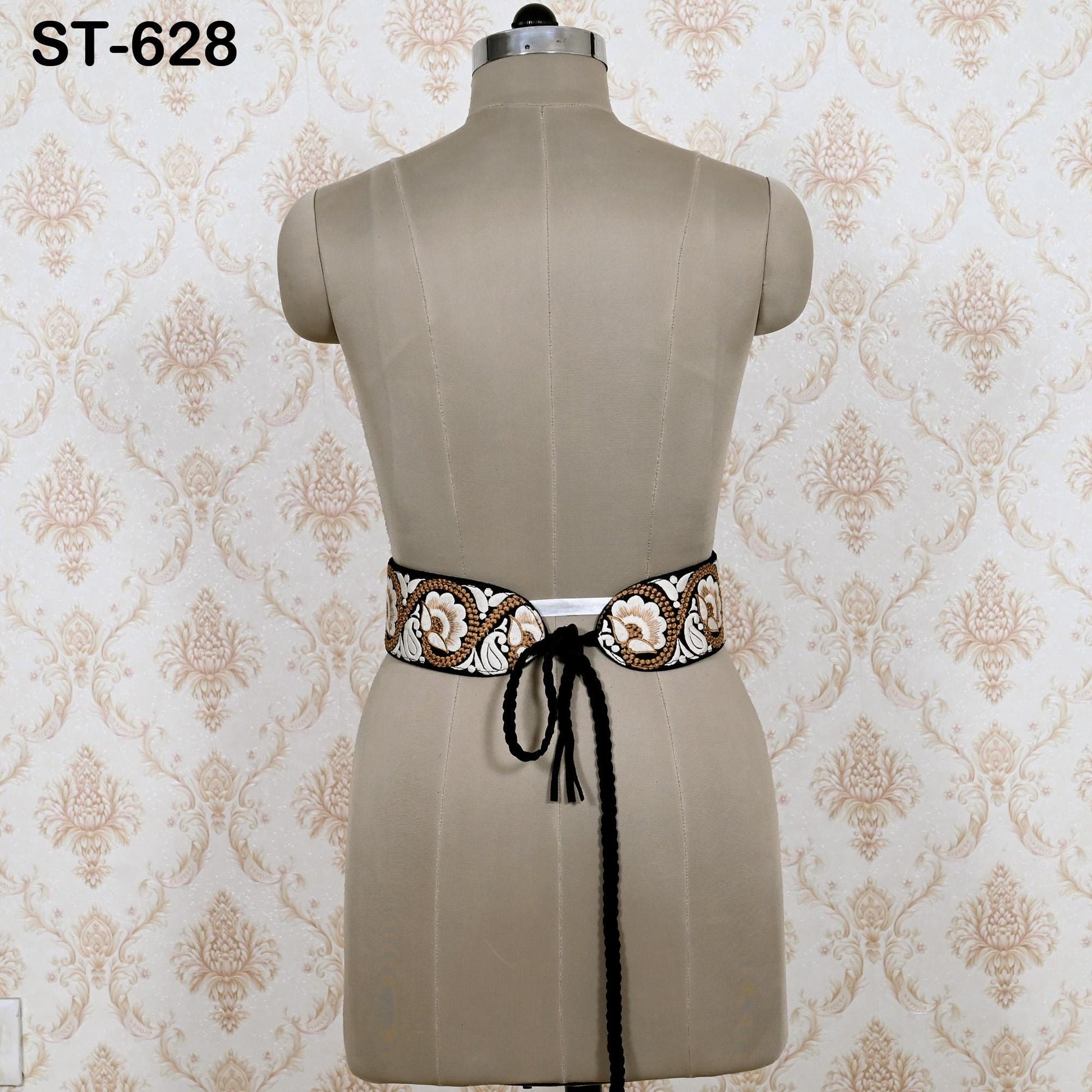 Embroidery Suede Leather Belt for Women Bohemian, Reversible Adjustable Ethnic Belt for Summer Wedding Dresses Unique Gift for Friend