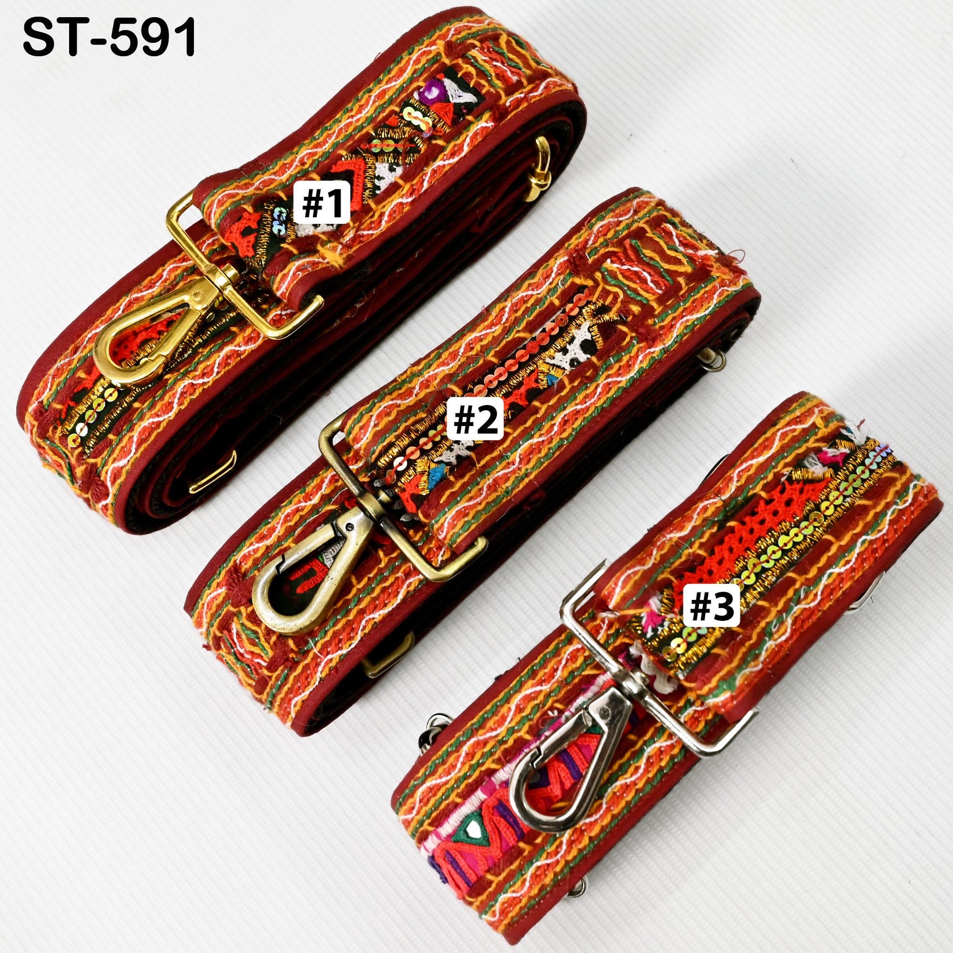 Kutch Embroidered Purse Strap Boho Crossbody Strap for Purses Handbag Bag Strap Embroidery Replacement Strap Boho Guitar Strap Gift for her