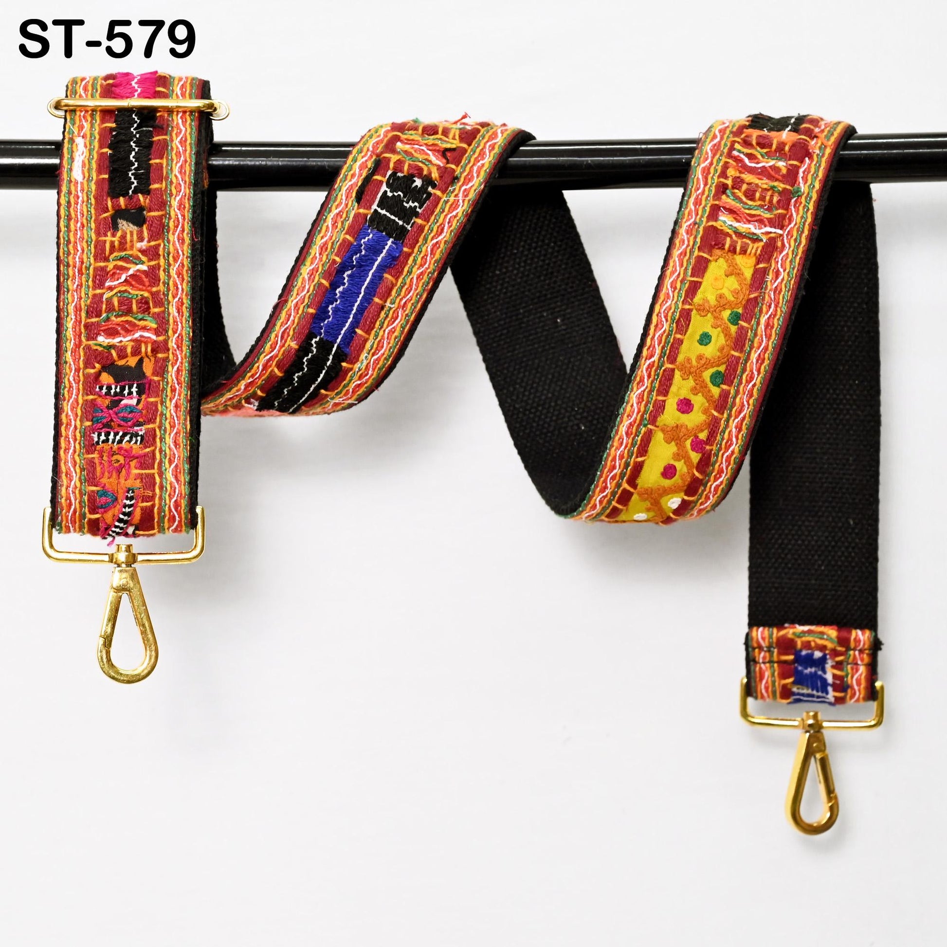Kutch Embroidery Purse Strap Bohemian Crossbody Strap for Purses Handbag Messanger Bag Strap Embroidery Replacement Strap Gift for Sister