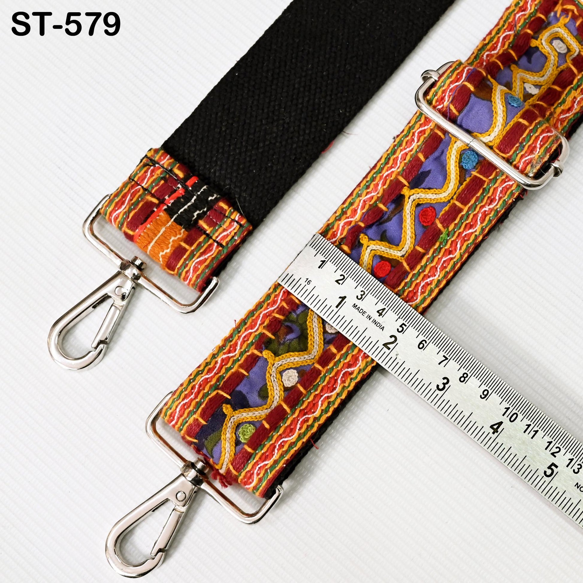 Kutch Embroidery Purse Strap Bohemian Crossbody Strap for Purses Handbag Messanger Bag Strap Embroidery Replacement Strap Gift for Sister