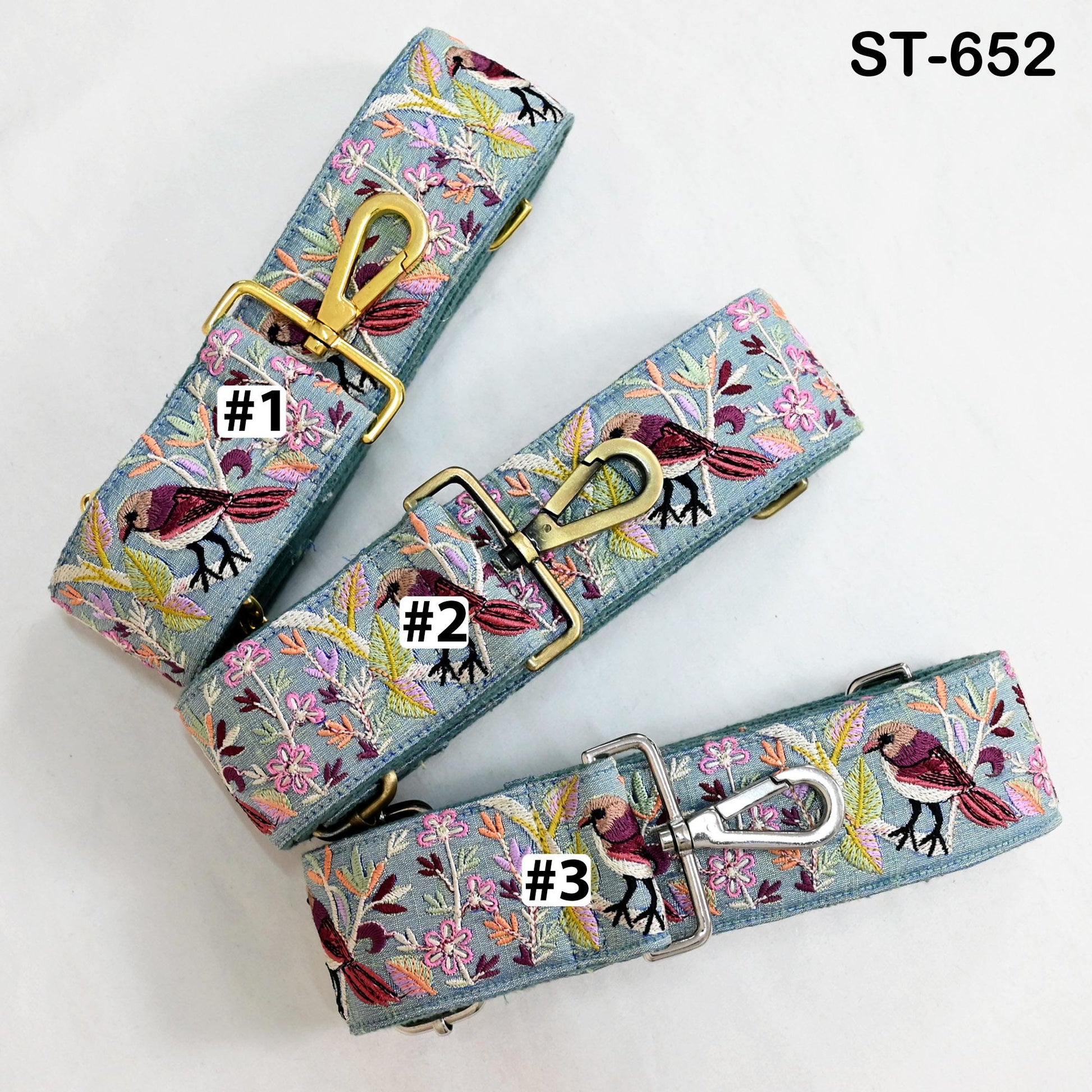 Embroidered Purse Strap Crossbody Strap for Purses Handbag Boho Bag Strap Floral Embroidery Replacement Strap Boho Guitar Strap Gift Friend