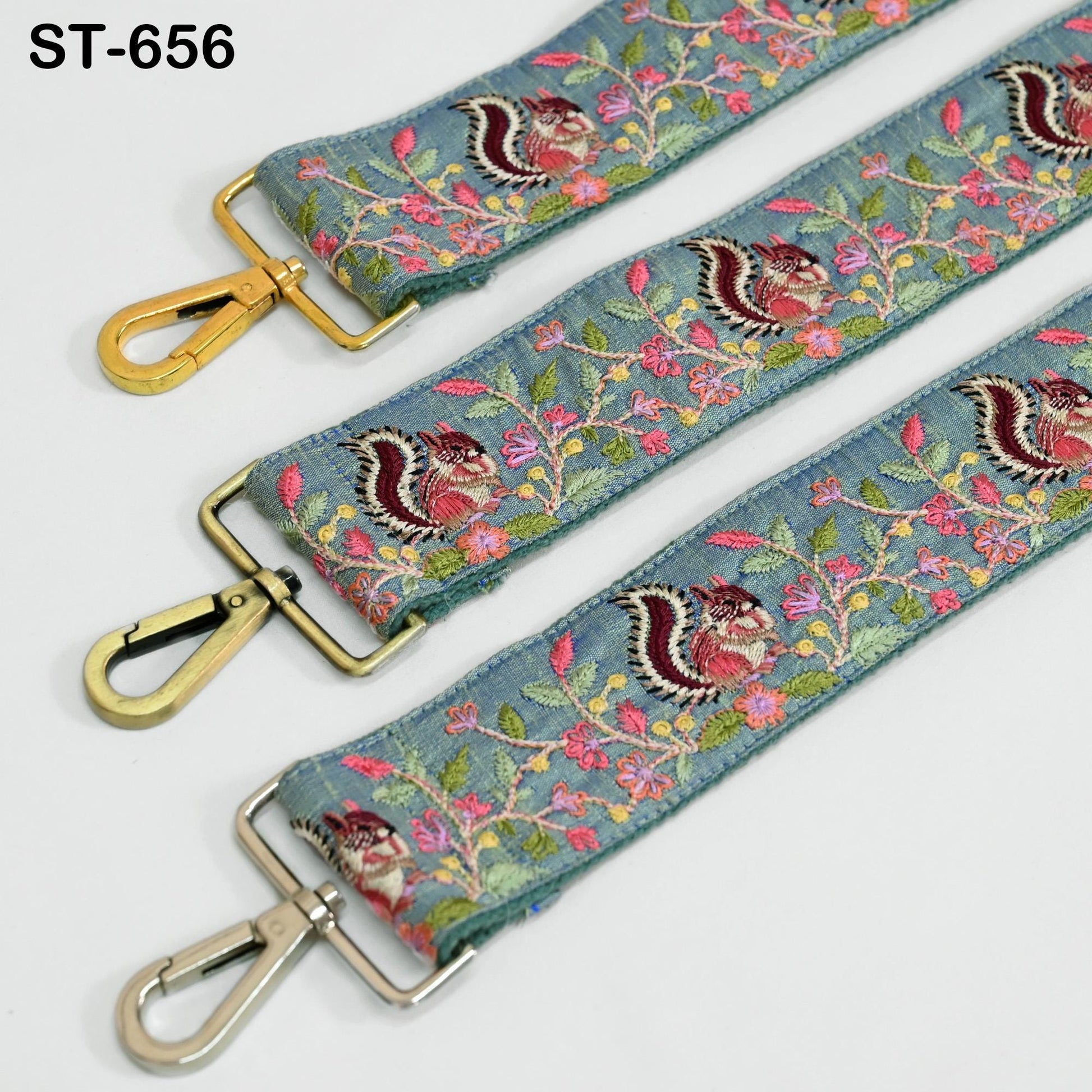 Embroidered Purse Strap Crossbody Strap for Purses Handbag Messenger Bags Strap Embroidery Replacement Straps Boho Guitar Strap Gift Friend
