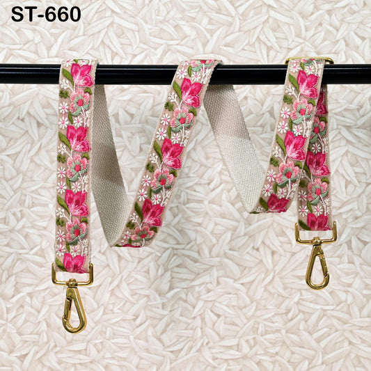 Embroidery Replacement Strap Purse Strap Crossbody Strap for Purses Embroidered Boho Bags Strap Boho Guitar Strap Handbag Strap gift for Mom