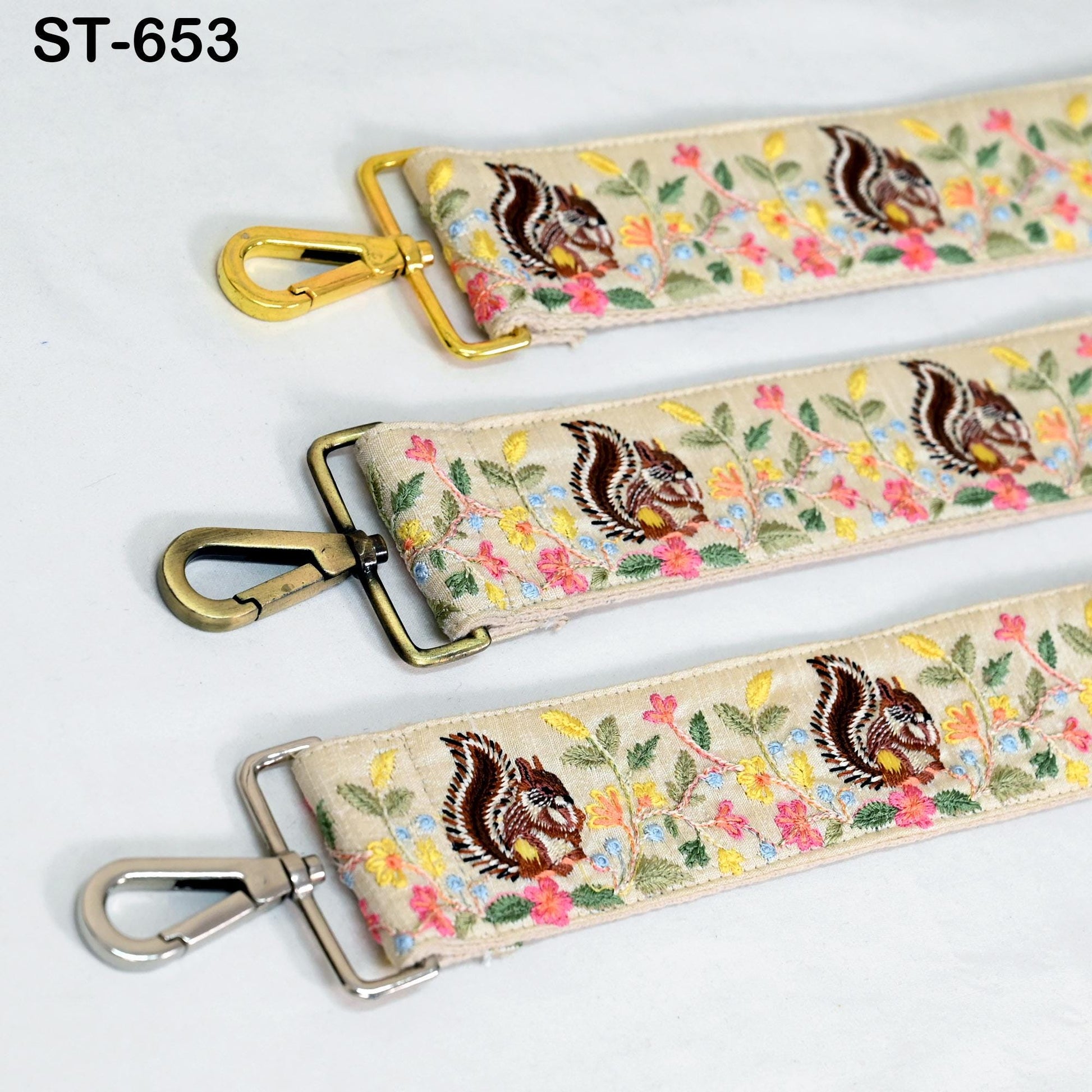 Embroidered Purse Strap Crossbody Strap for Purses Handbag Messenger Bags Strap Embroidery Replacement Straps Boho Guitar Strap Gift Friend