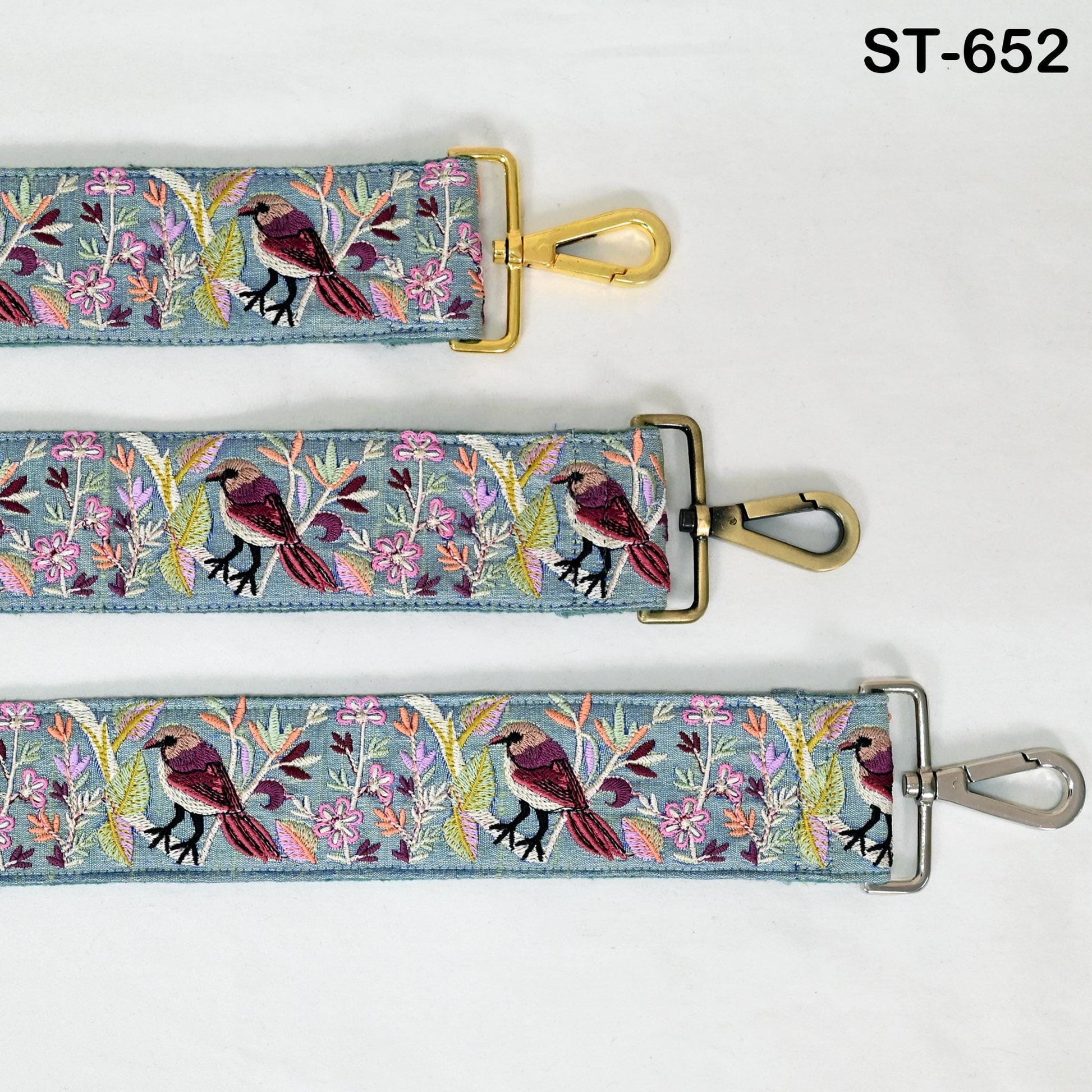 Embroidered Purse Strap Crossbody Strap for Purses Handbag Boho Bag Strap Floral Embroidery Replacement Strap Boho Guitar Strap Gift Friend
