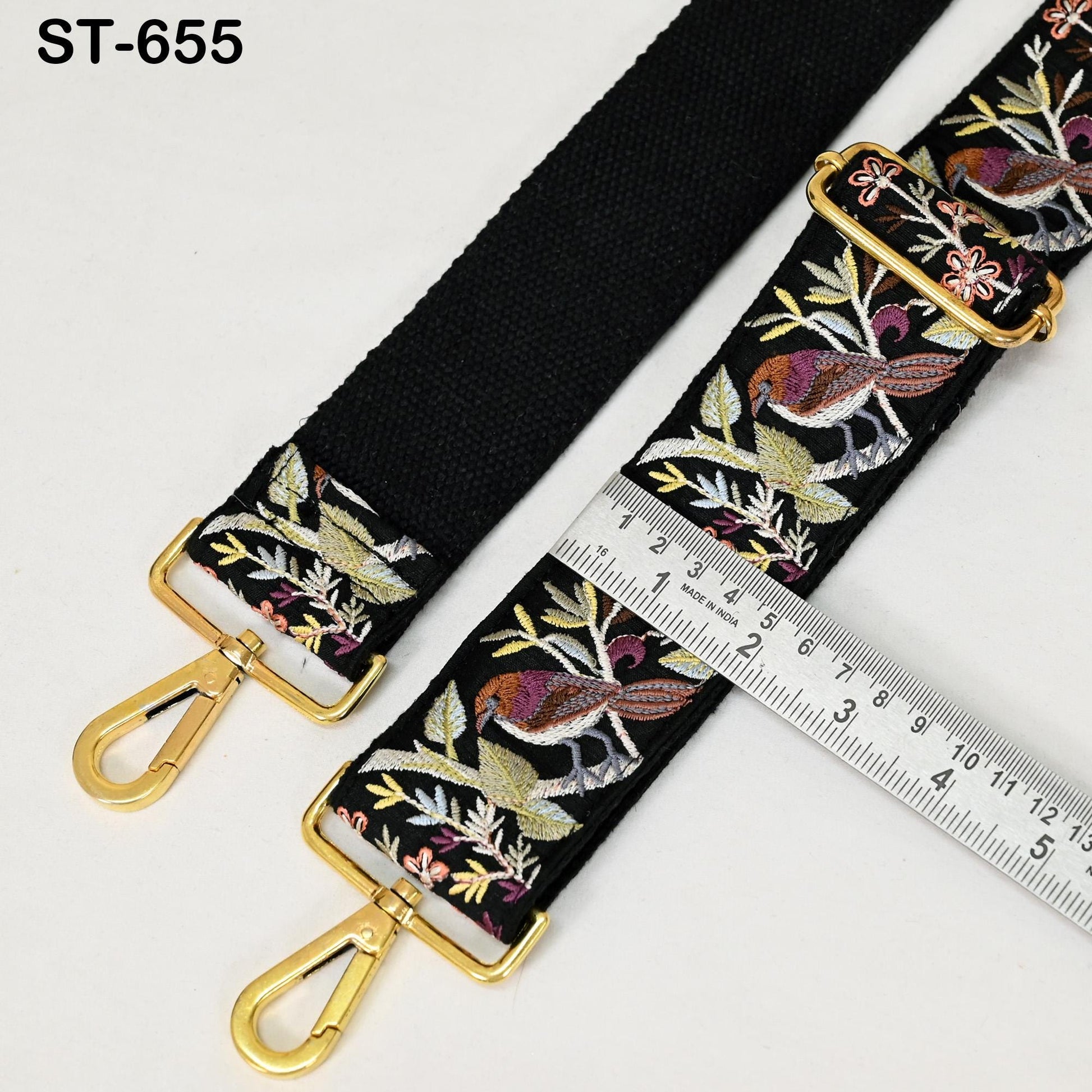 Embroidered Purse Strap Crossbody Strap for Purses Handbag Boho Bag Strap Embroidery Replacement Strap Guitar Strap Gift Daughter Sister