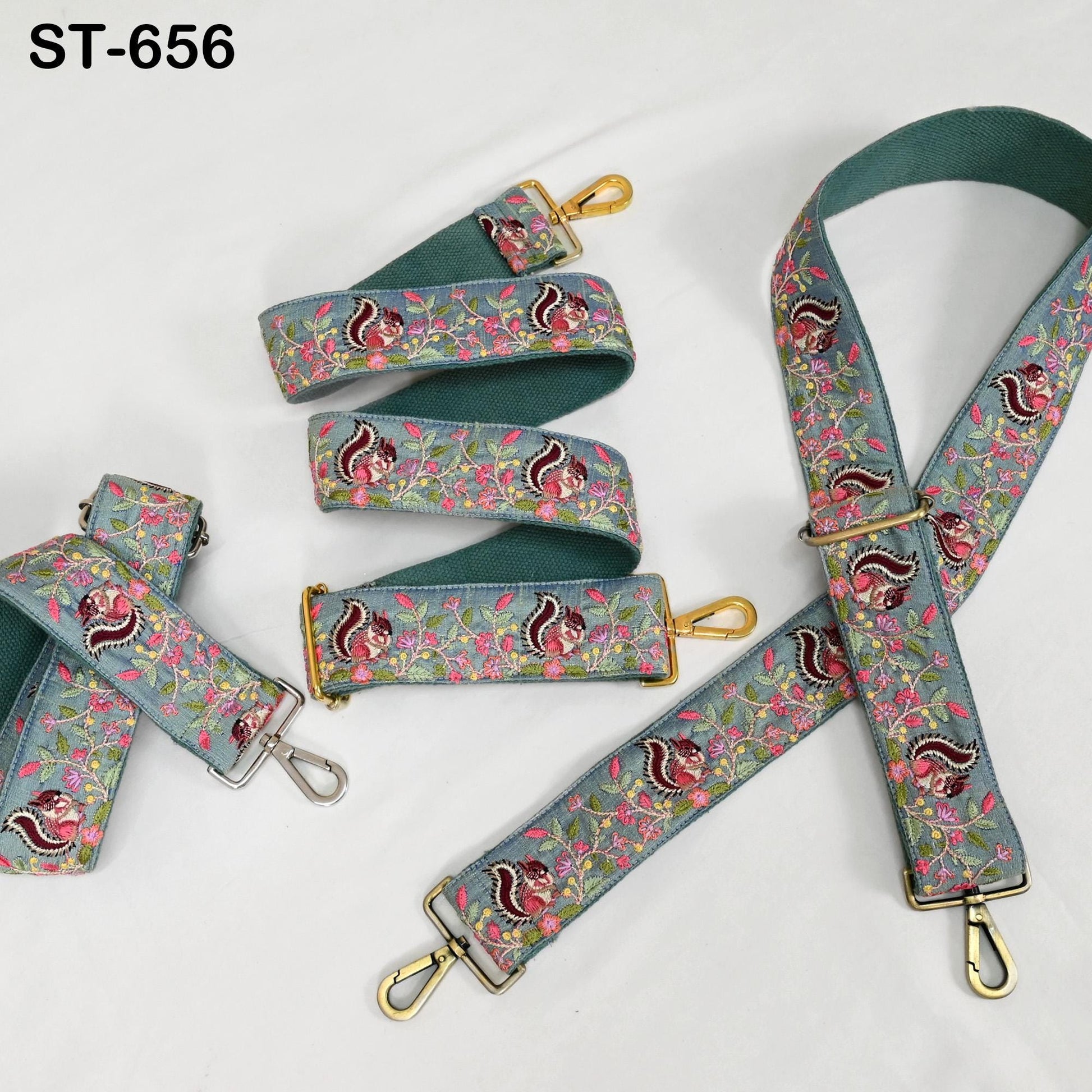 Embroidered Purse Strap Crossbody Strap for Purses Handbag Messenger Bags Strap Embroidery Replacement Straps Boho Guitar Strap Gift Friend