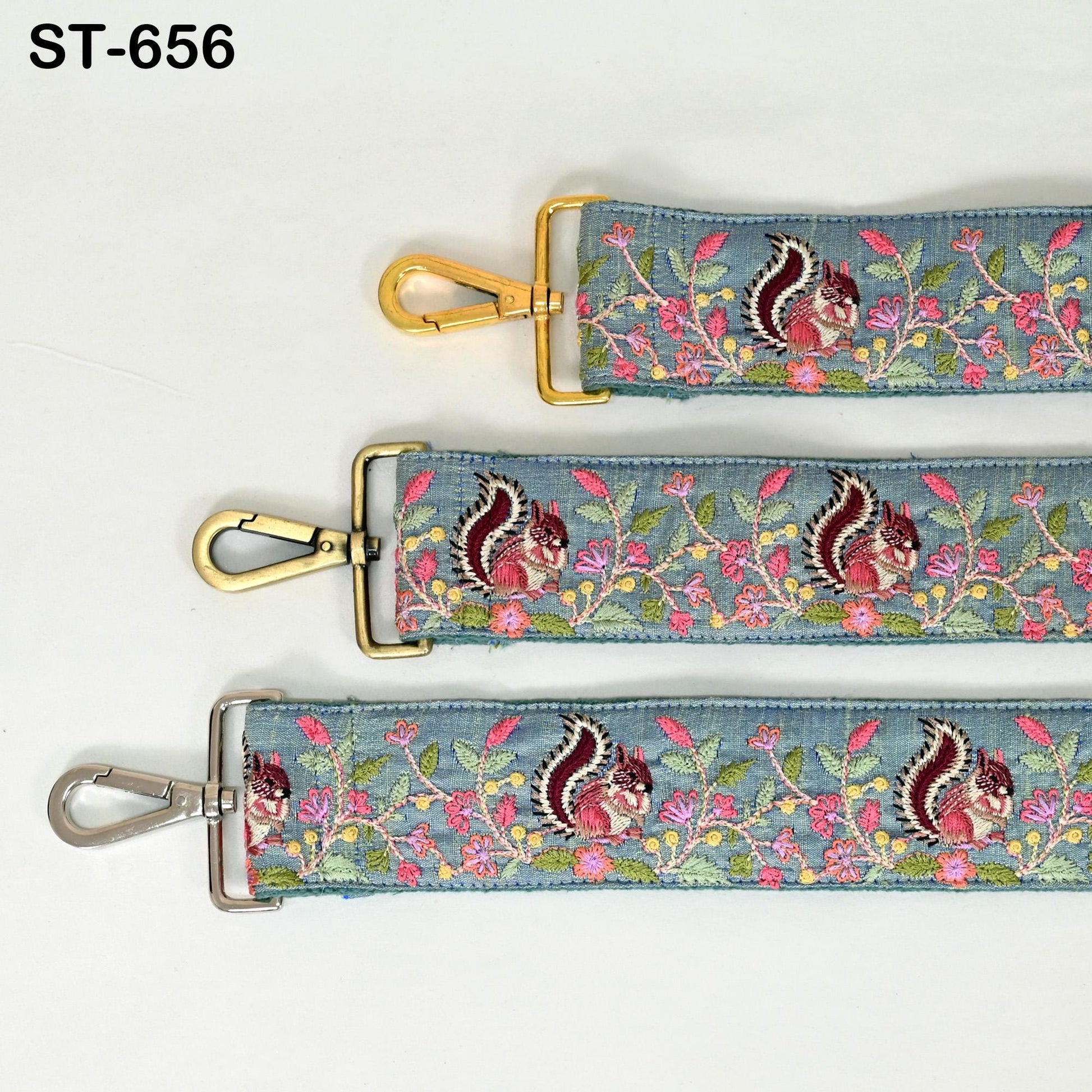 Embroidered Purse Strap Crossbody Strap for Purses Handbag Messenger Bags Strap Embroidery Replacement Straps Boho Guitar Strap Gift Friend