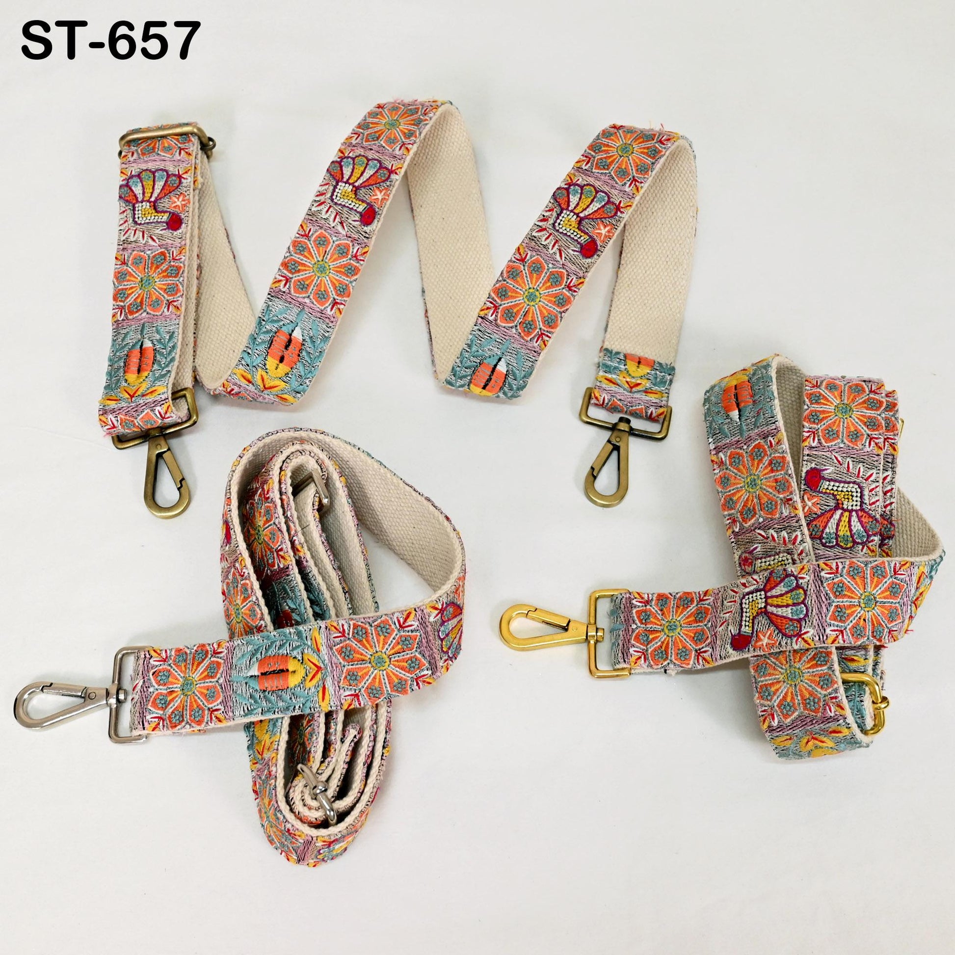 Embroidered Purse Strap Crossbody Strap for Purses Handbag Messenger Bag Strap Embroidery Replacement Strap Boho Guitar Strap Gift Mother