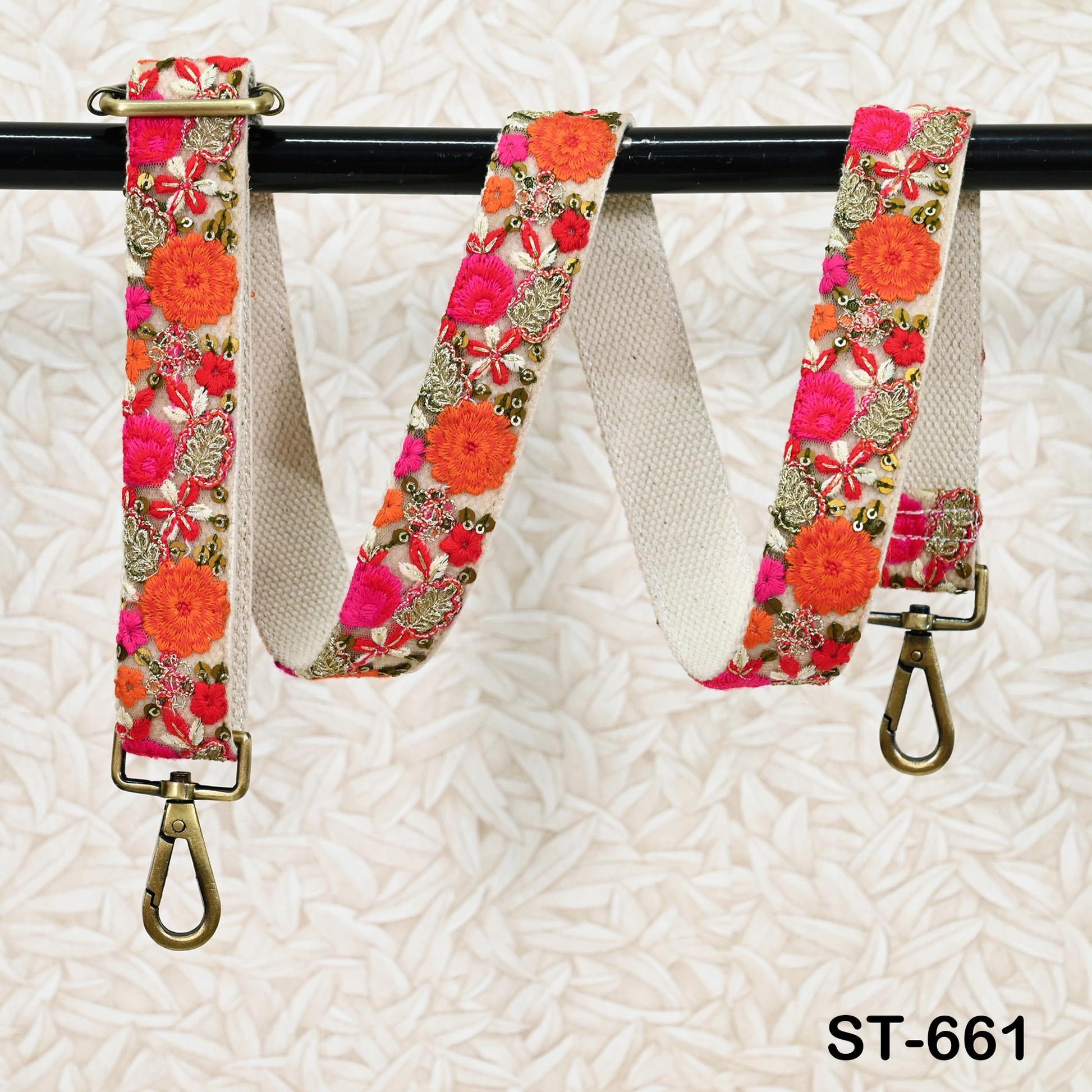 Embroidered Crossbody Strap for Purses Replacement Messanger Bag Boho Embroidery Strap for Guitar, Handbag, Laptop Bag Strap Gift for Mother