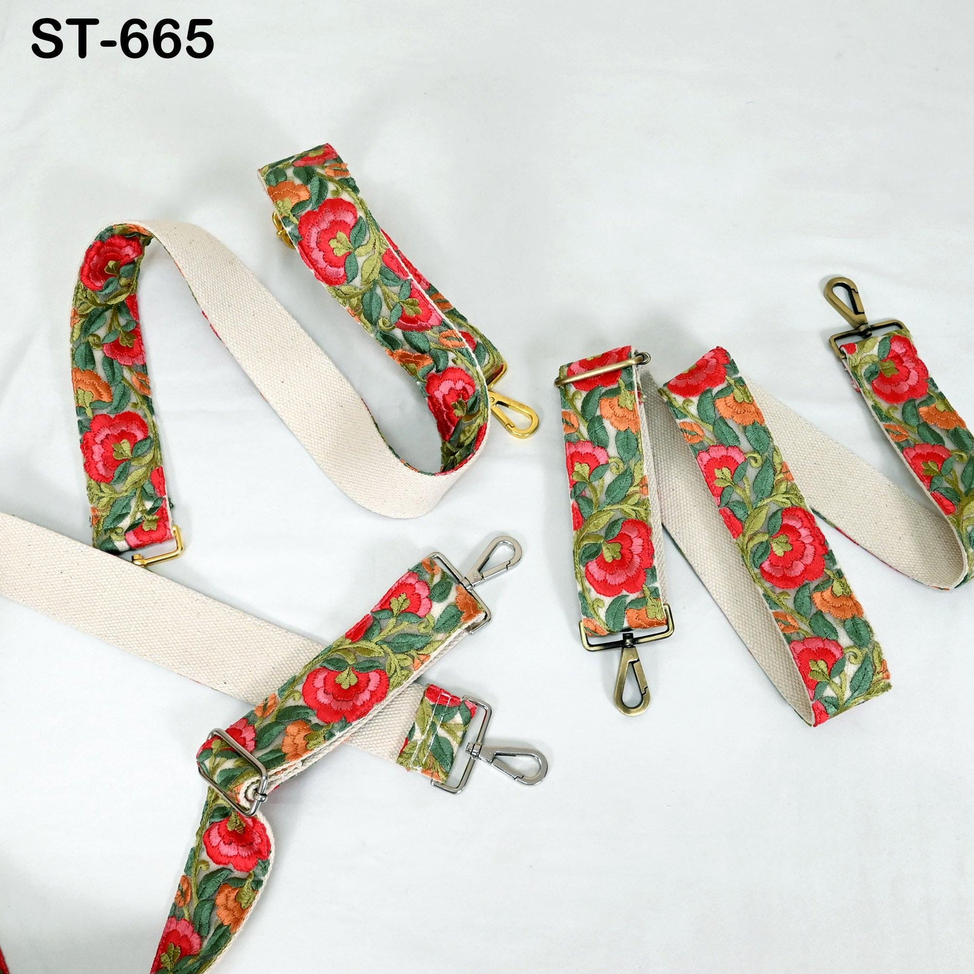 Embroidered Canvas Bag Strap Purse Strap Messenger Crossbody Strap for Purses Handbag Embroidery Replacement Strap Boho Guitar Strap Gift
