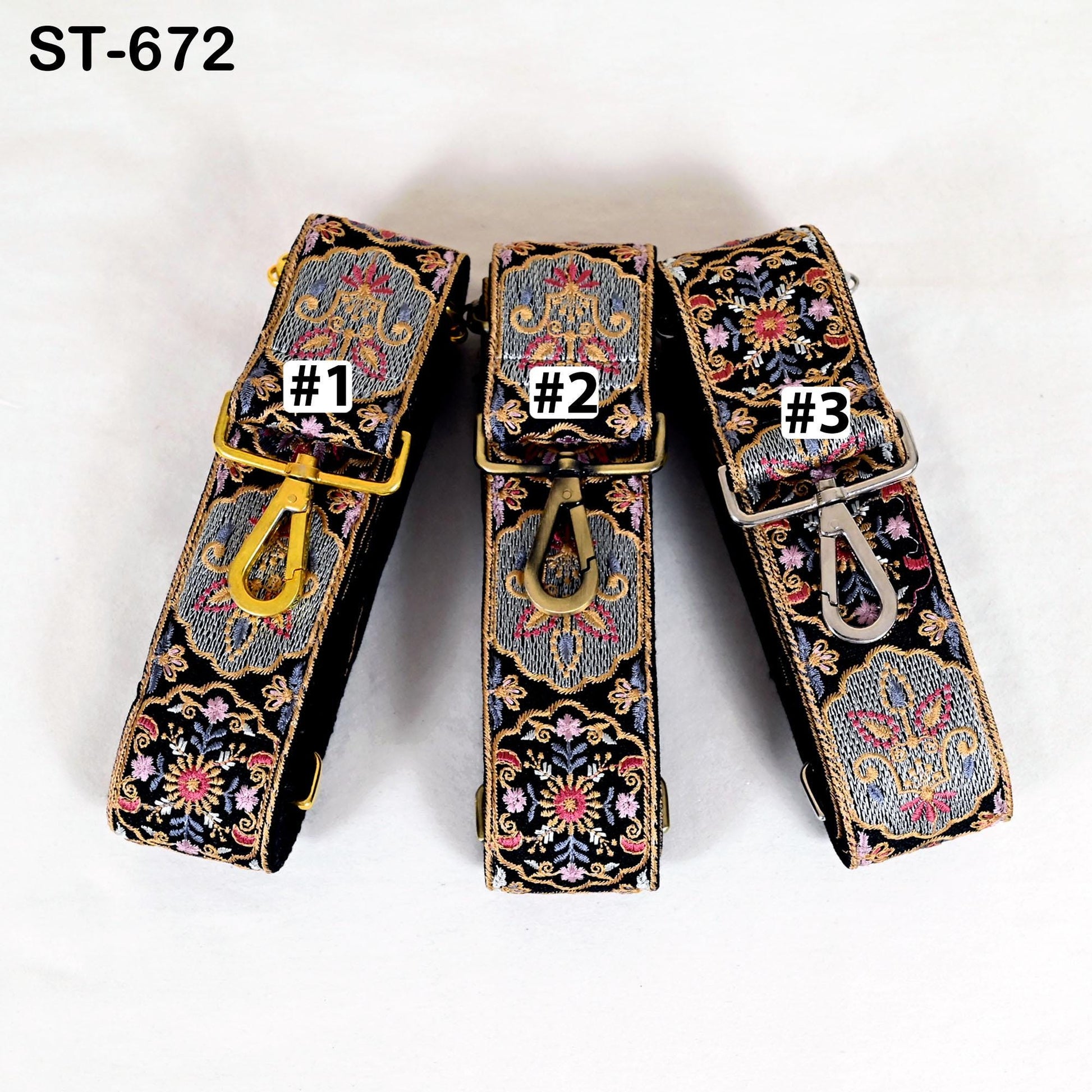 Embroidered Purse Strap Crossbody Strap for Purses Handbag Boho Bag Strap Floral Embroidery Replacement Strap Boho Guitar Strap Gift for her