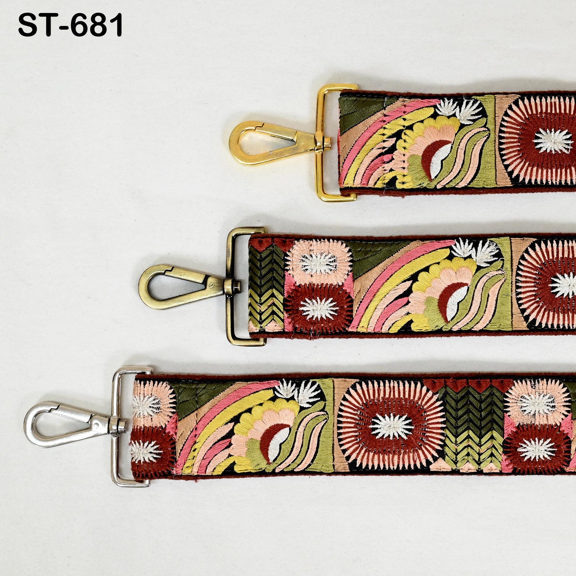 Adjustable Handbag Boho Bag Strap Embroidered Camera Strap Crossbody Strap for Purses Embroidery Replacement Guitar Strap Gift for Daughter
