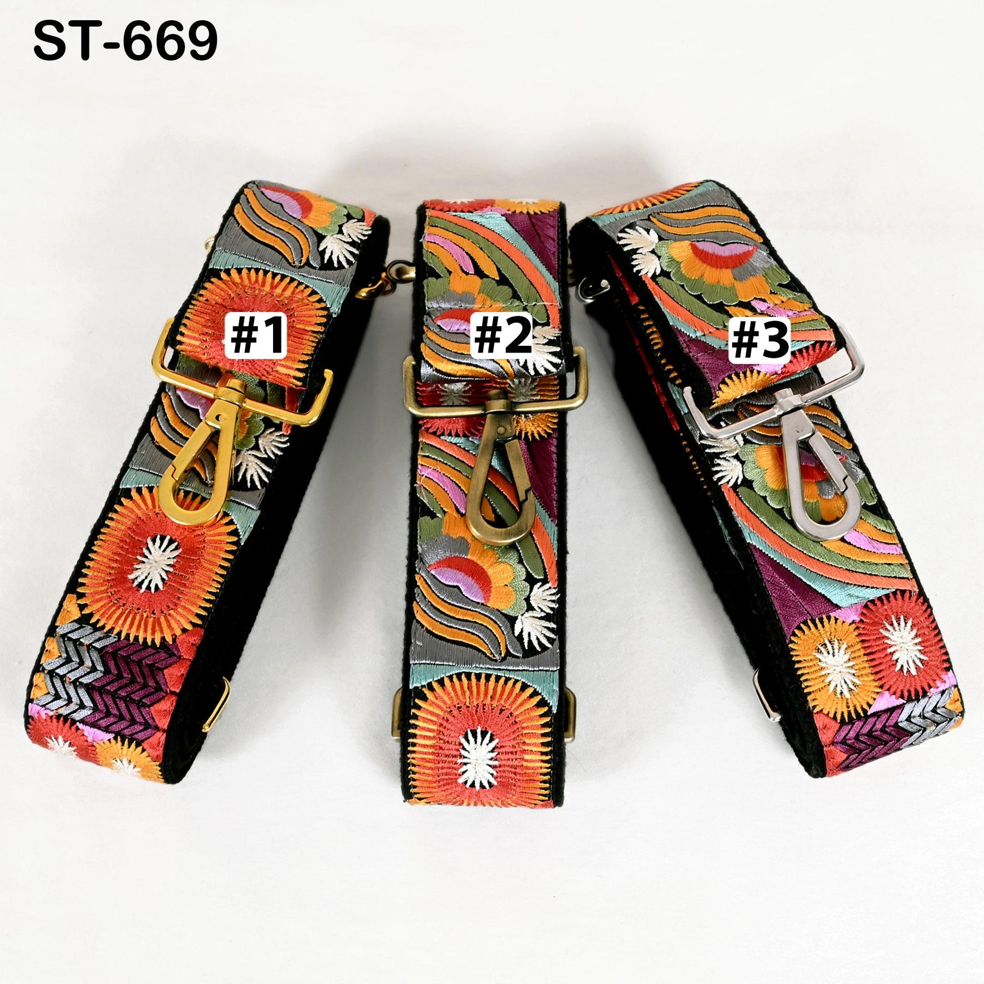 Adjustable Handbag Boho Bag Strap Embroidered Camera Strap Crossbody Strap for Purses Embroidery Replacement Guitar Strap Gift for Mothers