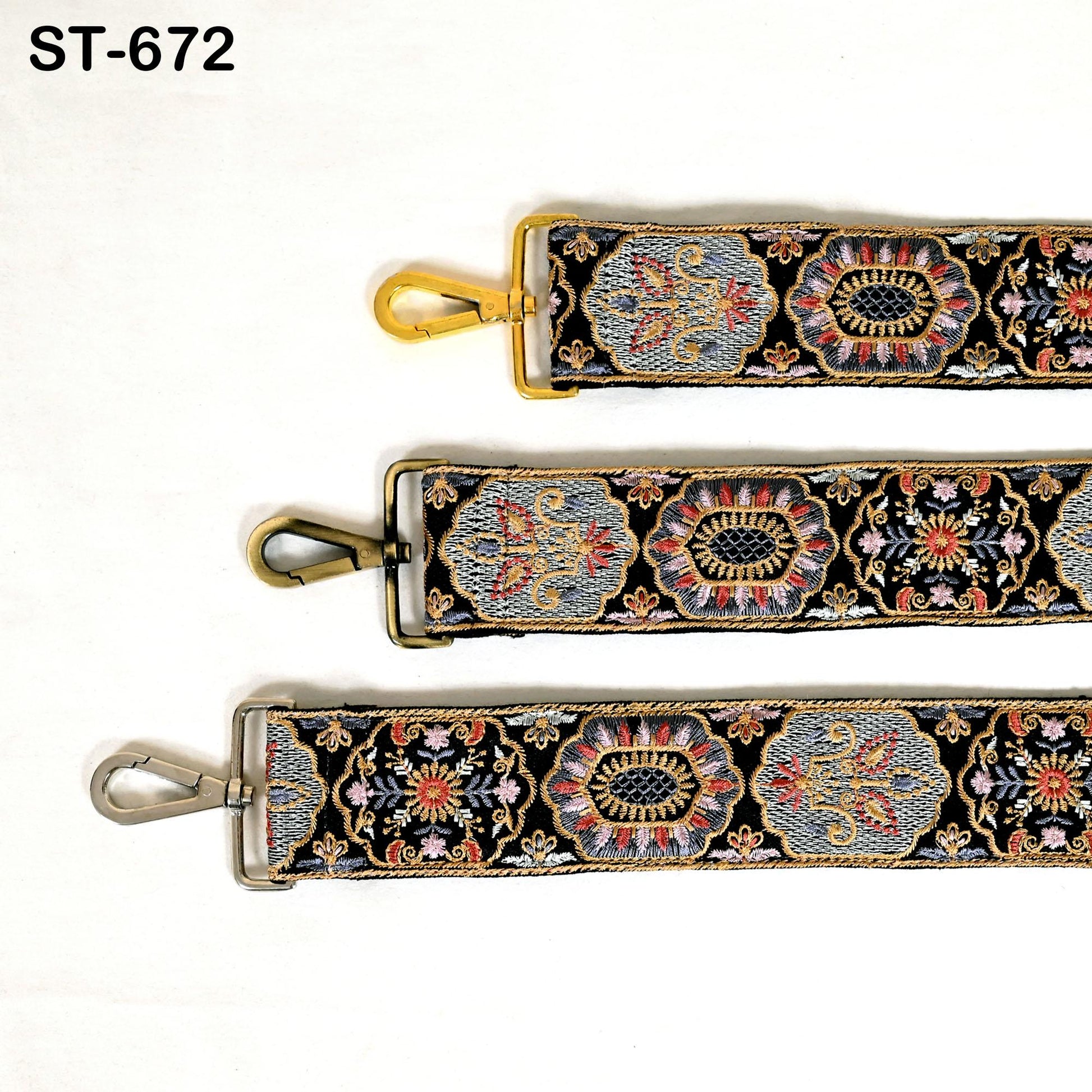Embroidered Purse Strap Crossbody Strap for Purses Handbag Boho Bag Strap Floral Embroidery Replacement Strap Boho Guitar Strap Gift for her