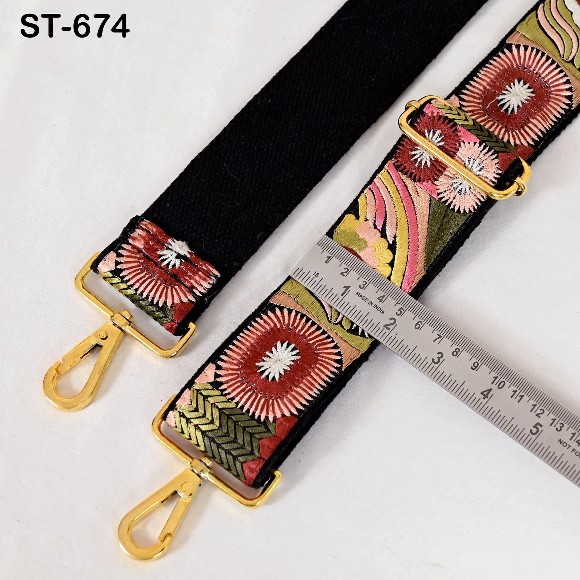 Gift for Mother Replacement Handbag Boho Bag Strap Embroidered Camera Strap Crossbody Strap for Purses Embroidery Adjustable Guitar Strap