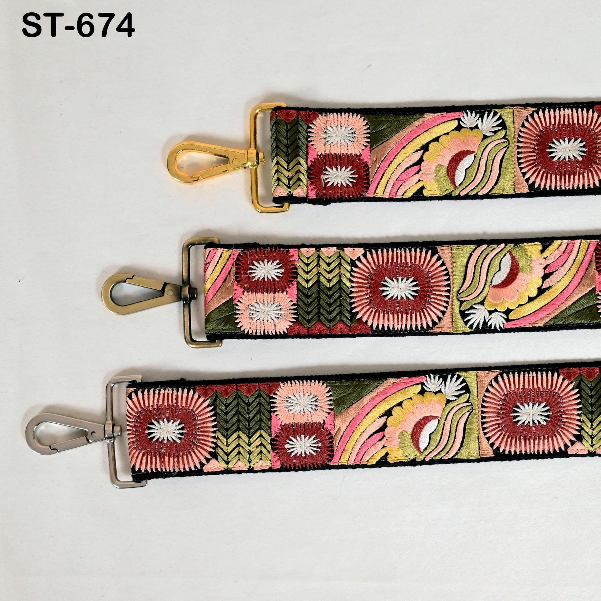 Gift for Mother Replacement Handbag Boho Bag Strap Embroidered Camera Strap Crossbody Strap for Purses Embroidery Adjustable Guitar Strap