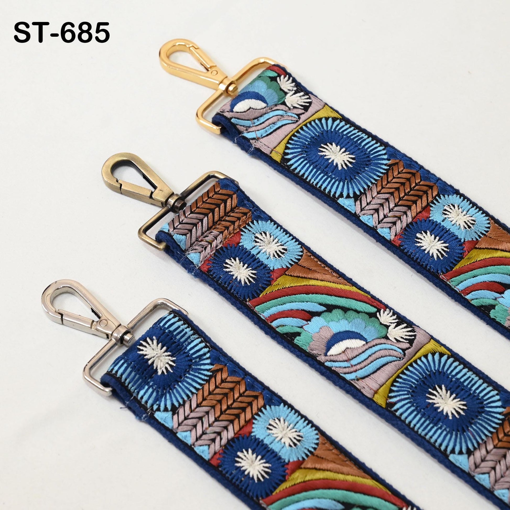 Replacement Handbag Boho Bag Strap Embroidered Camera Strap Crossbody Strap for Purses Embroidery Adjustable Guitar Strap Gift for Dad