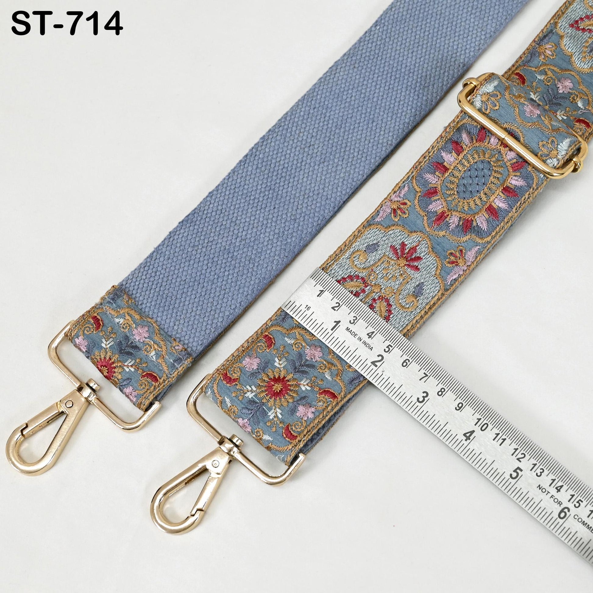 Embroidered Purse Strap Crossbody Strap for Purses Handbag Boho Bag Strap Floral Embroidery Replacement Strap Boho Guitar Strap Gift for Mom