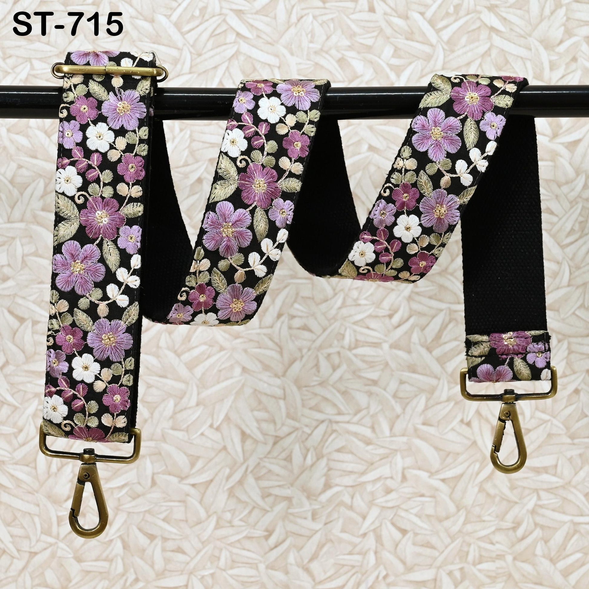 Replacement Handbag Boho Bag Strap Embroidered Camera Strap Crossbody Strap for Purses Embroidery Adjustable Guitar Strap Gift for Sister
