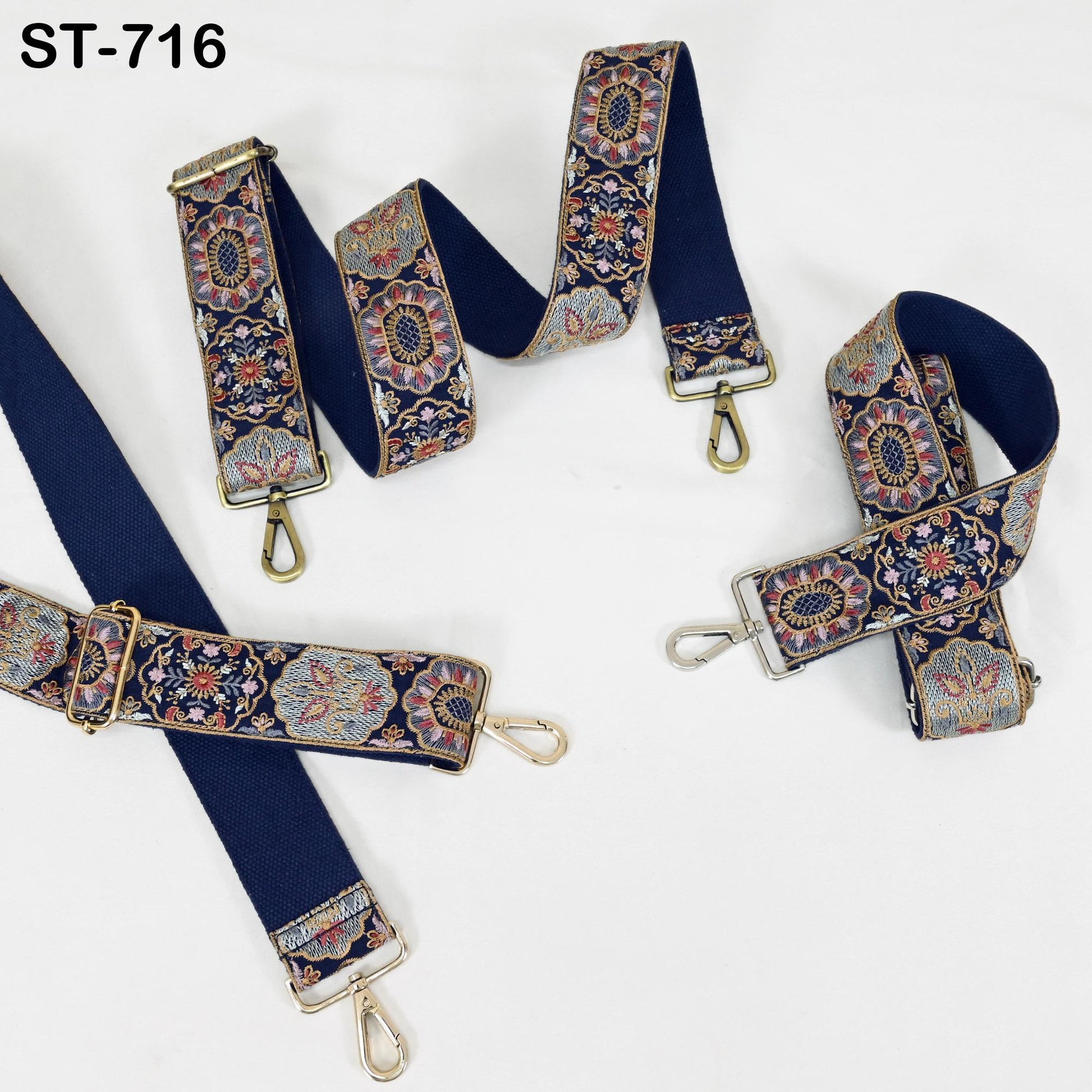 Embroidered Purse Strap Crossbody Strap for Purses Handbag Boho Bag Strap Floral Embroidery Replacement Strap Boho Guitar Strap Gift for Mom