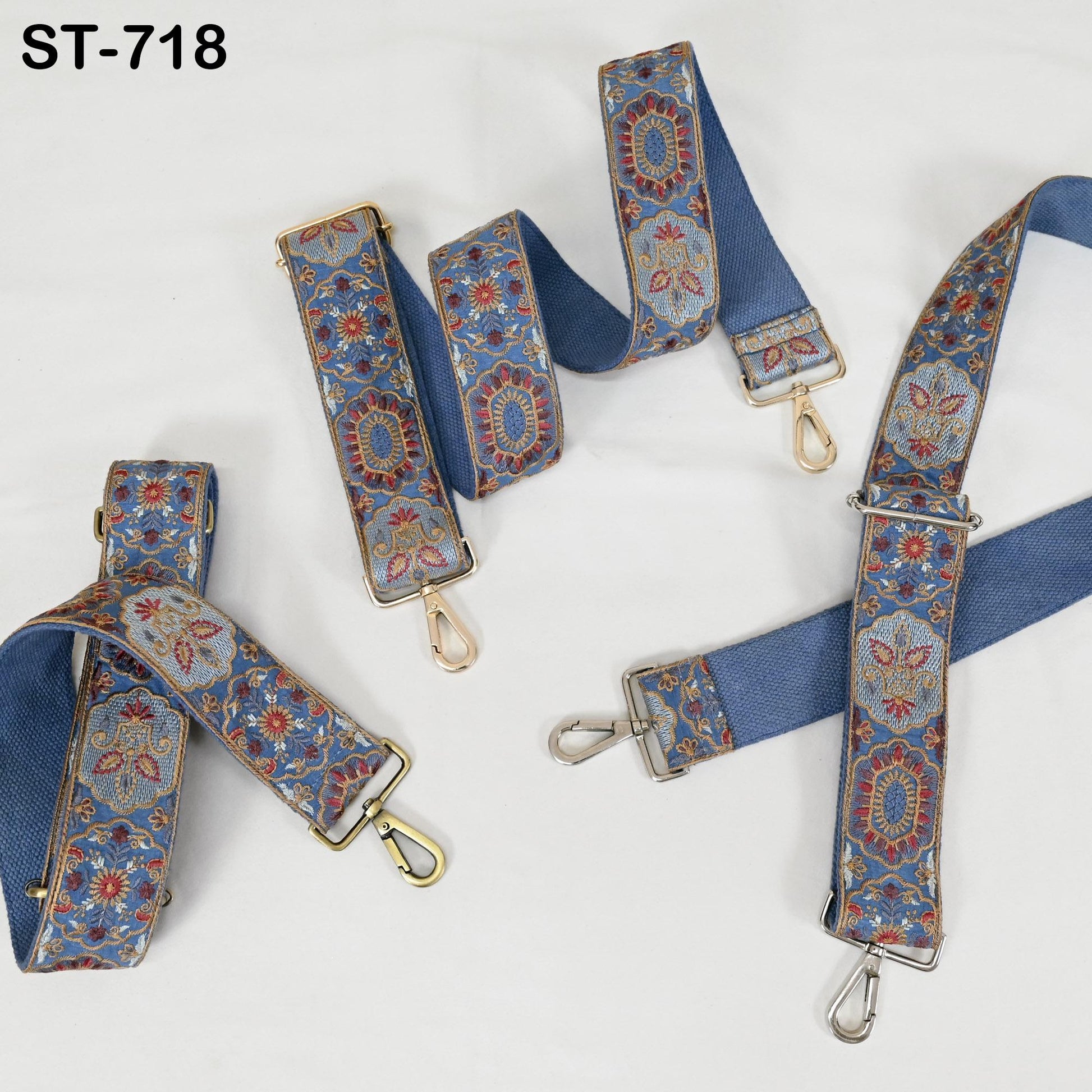 Embroidered Purse Strap Crossbody Strap for Purses Handbag Boho Bag Strap Floral Embroidery Replacement Strap Boho Guitar Strap Gift for Son