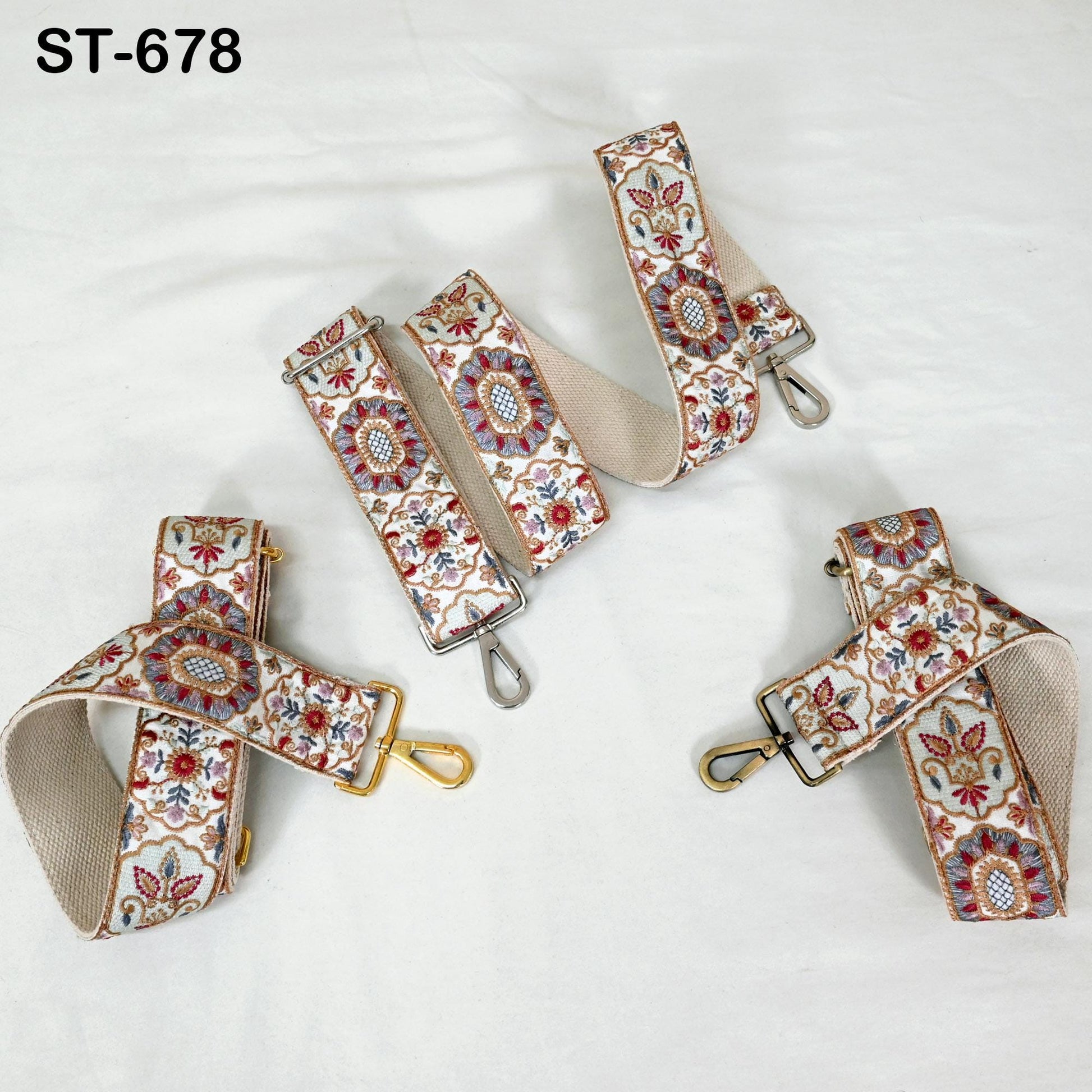 Embroidered Purse Strap Crossbody Strap for Purses Handbag Boho Bag Strap Floral Embroidery Replacement Strap Boho Guitar Strap Gift for her