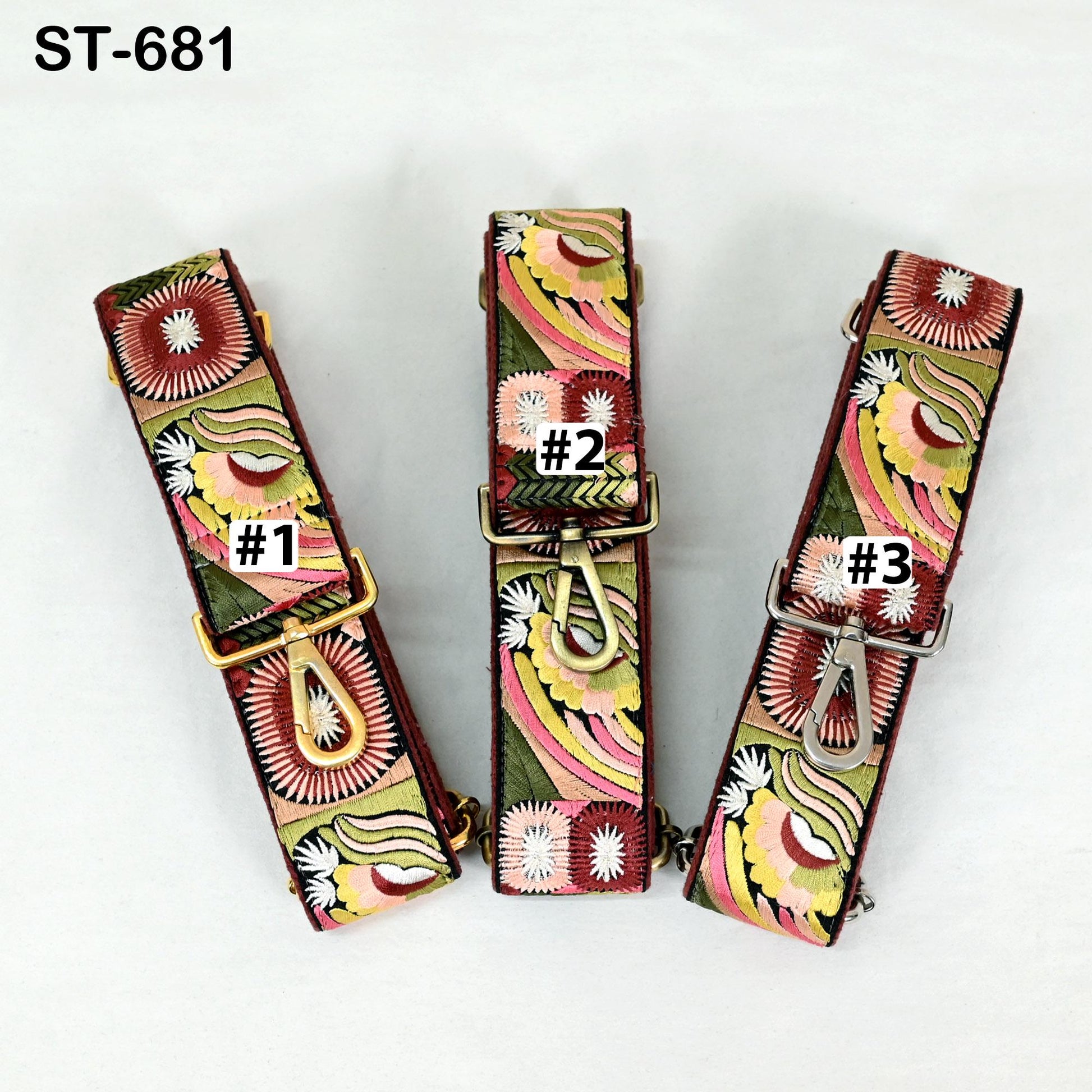 Adjustable Handbag Boho Bag Strap Embroidered Camera Strap Crossbody Strap for Purses Embroidery Replacement Guitar Strap Gift for Daughter