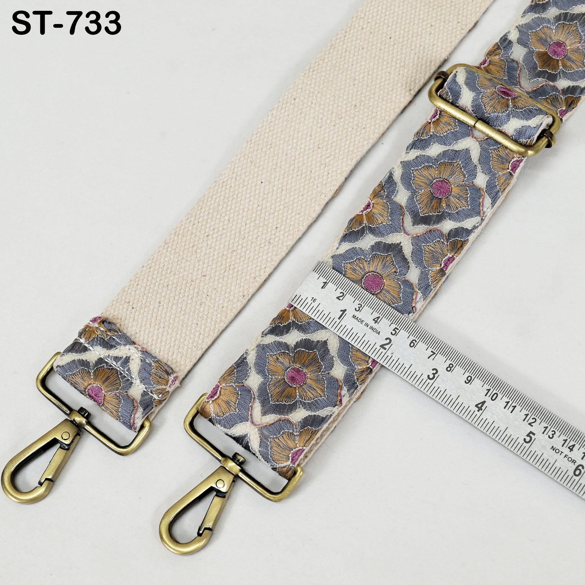 Embroidered Purse Strap Crossbody Strap for Purses Handbag Boho Bag Strap Floral Embroidery Replacement Strap Boho Guitar Strap Gift for her