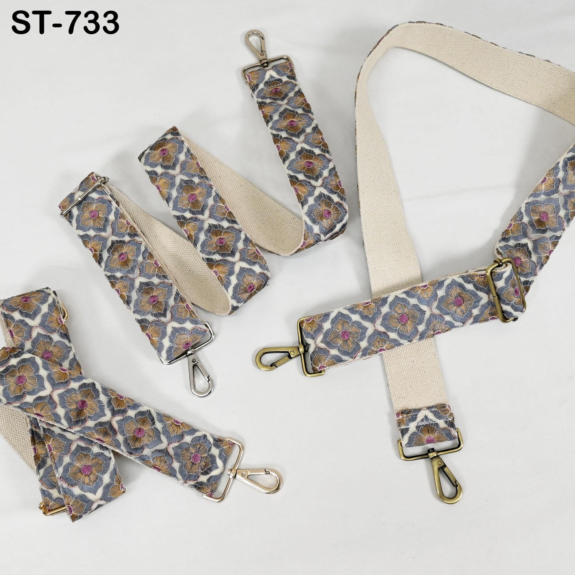 Embroidered Purse Strap Crossbody Strap for Purses Handbag Boho Bag Strap Floral Embroidery Replacement Strap Boho Guitar Strap Gift for her