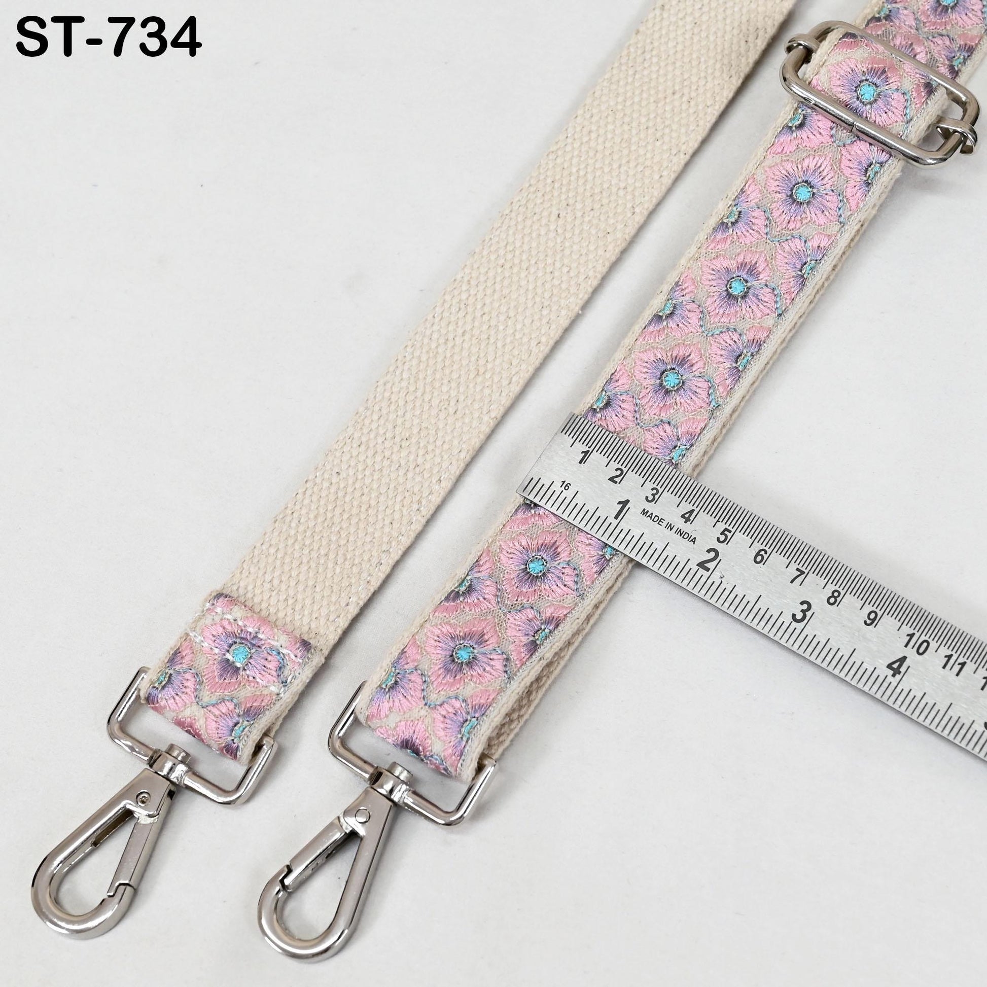 Embroidered Messenger Bags Strap Crossbody Strap for Purses Boho Embroidery Replacement Guitar Strap Handbag Strap Gift for Mom, Friends