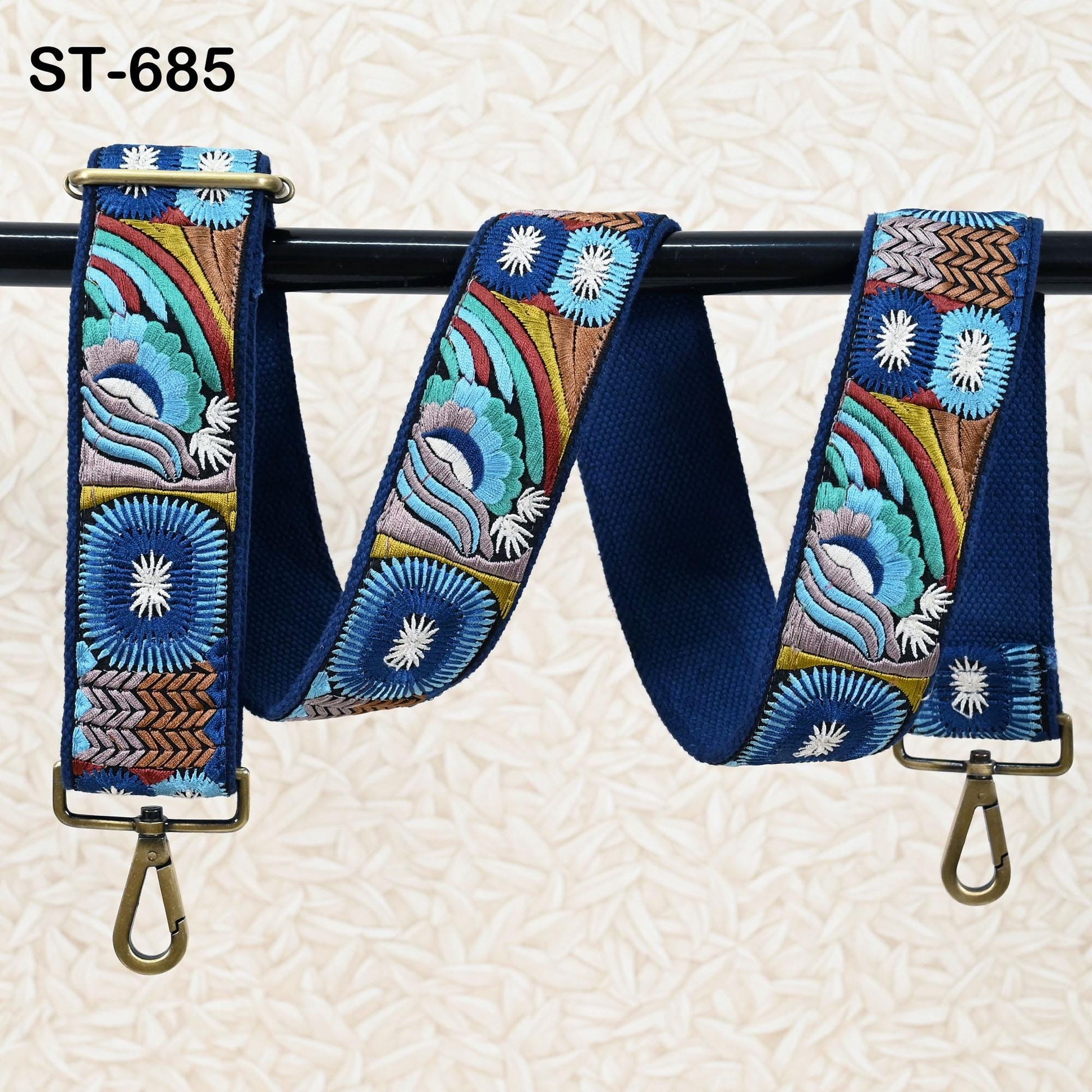 Replacement Handbag Boho Bag Strap Embroidered Camera Strap Crossbody Strap for Purses Embroidery Adjustable Guitar Strap Gift for Dad