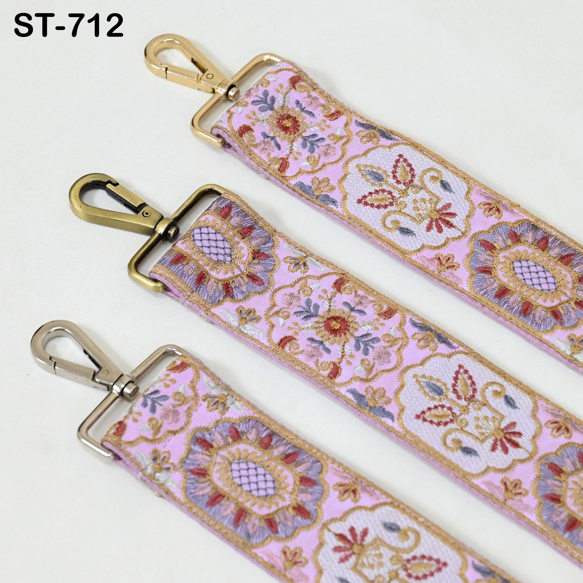 Embroidered Purse Strap Crossbody Strap for Purses Handbag Boho Bag Strap Floral Embroidery Replacement Strap Boho Guitar Strap Gift for Mom