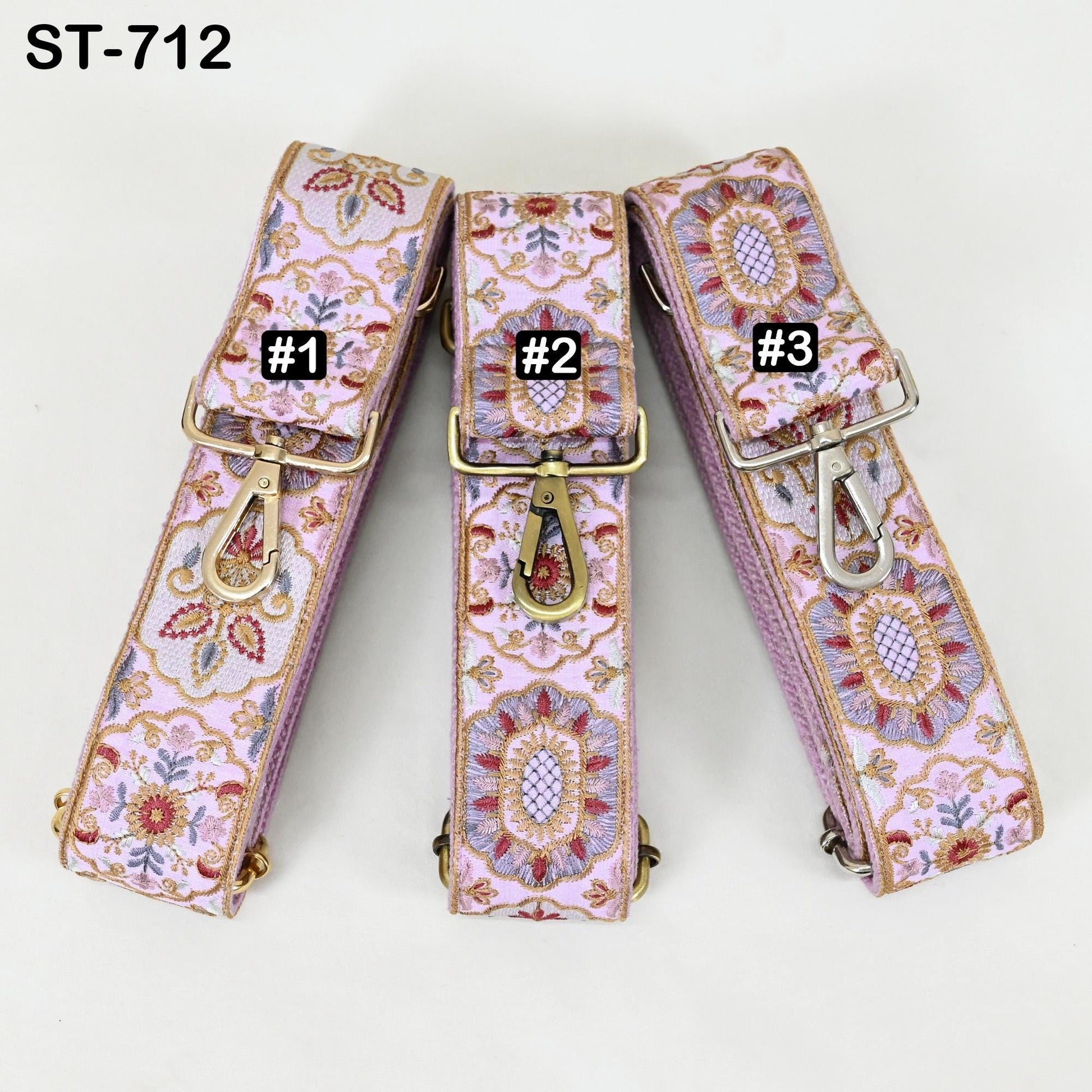Embroidered Purse Strap Crossbody Strap for Purses Handbag Boho Bag Strap Floral Embroidery Replacement Strap Boho Guitar Strap Gift for Mom