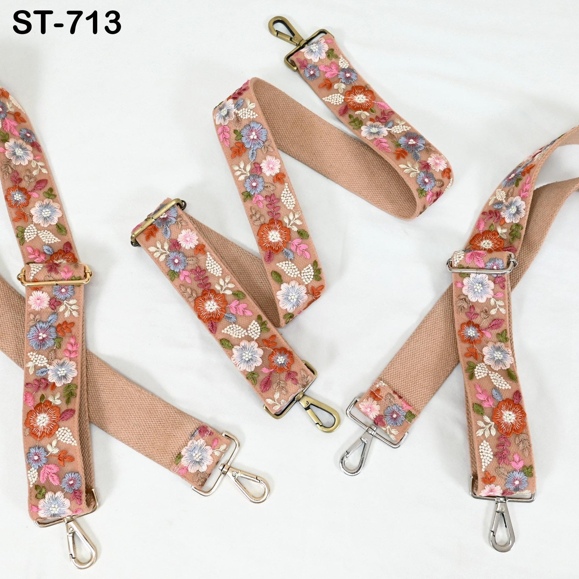 Embroidered Canvas Bag Strap Purse Strap Messenger Crossbody Strap for Purses Handbag Embroidery Replacement Strap Boho Guitar Strap Gift