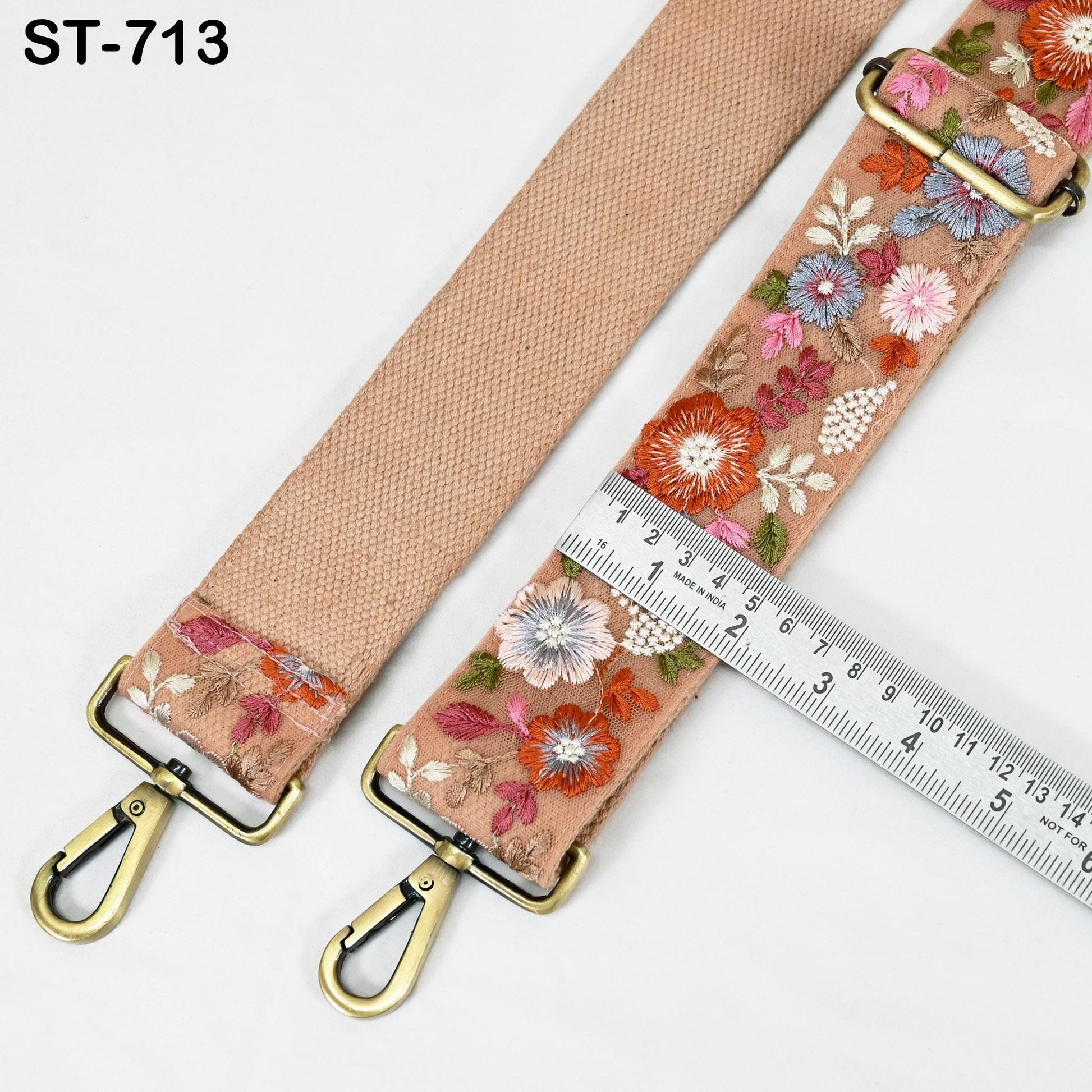 Embroidered Canvas Bag Strap Purse Strap Messenger Crossbody Strap for Purses Handbag Embroidery Replacement Strap Boho Guitar Strap Gift