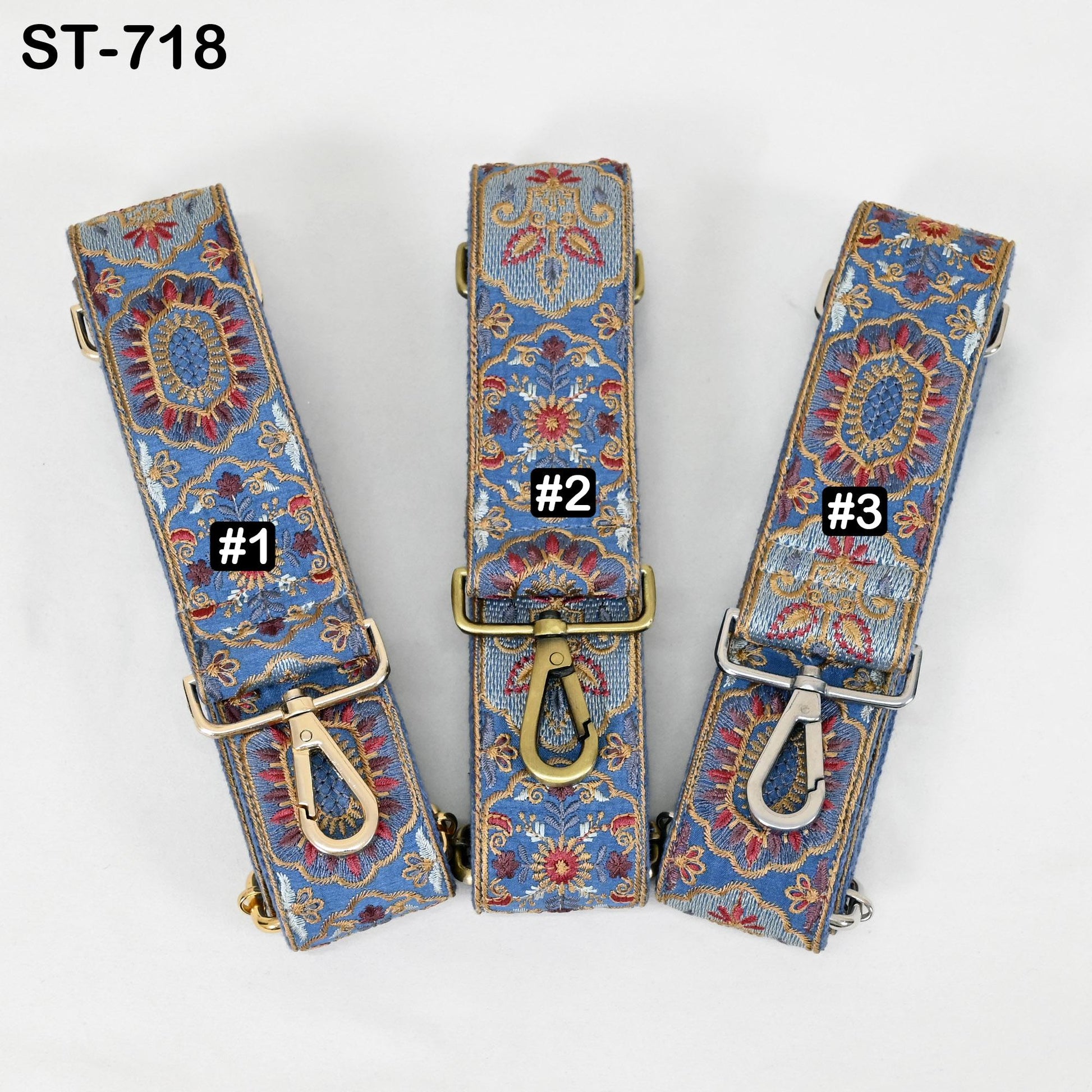 Embroidered Purse Strap Crossbody Strap for Purses Handbag Boho Bag Strap Floral Embroidery Replacement Strap Boho Guitar Strap Gift for Son