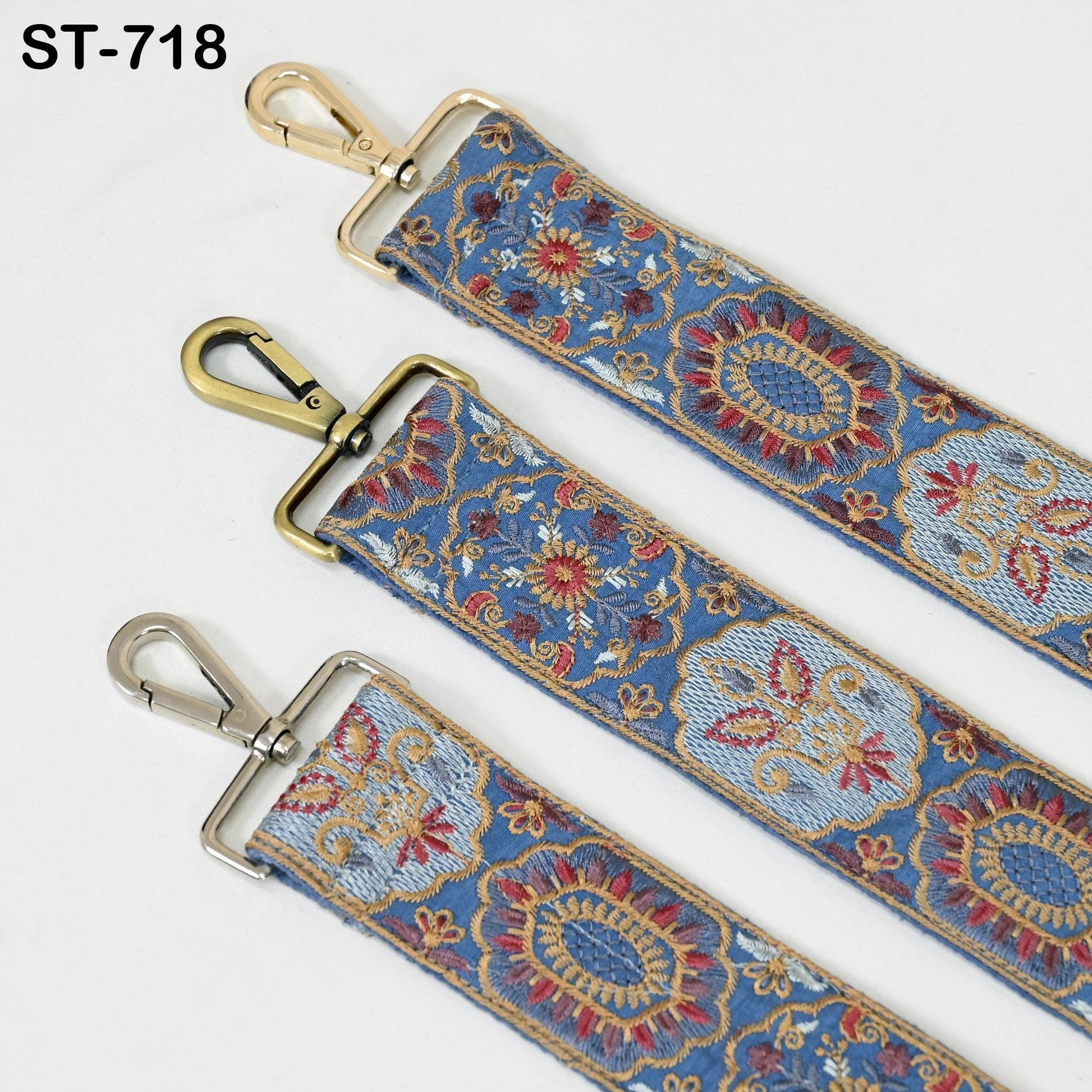 Embroidered Purse Strap Crossbody Strap for Purses Handbag Boho Bag Strap Floral Embroidery Replacement Strap Boho Guitar Strap Gift for Son