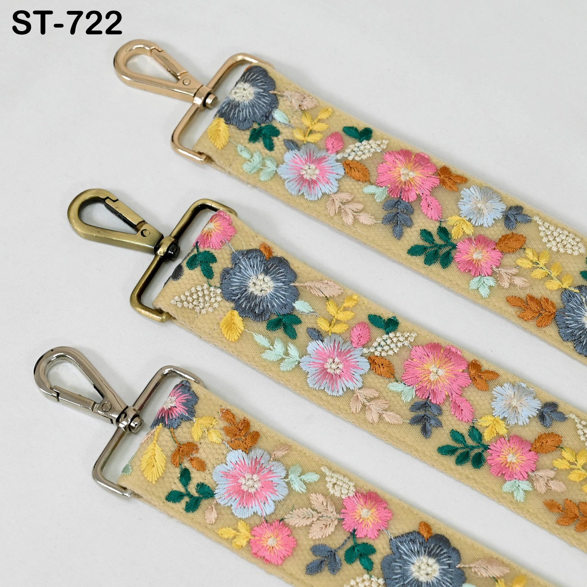 Embroidered Canvas Bag Strap Purse Strap Messenger Crossbody Strap for Purses Handbag Embroidery Replacement Strap Boho Guitar Strap Gift