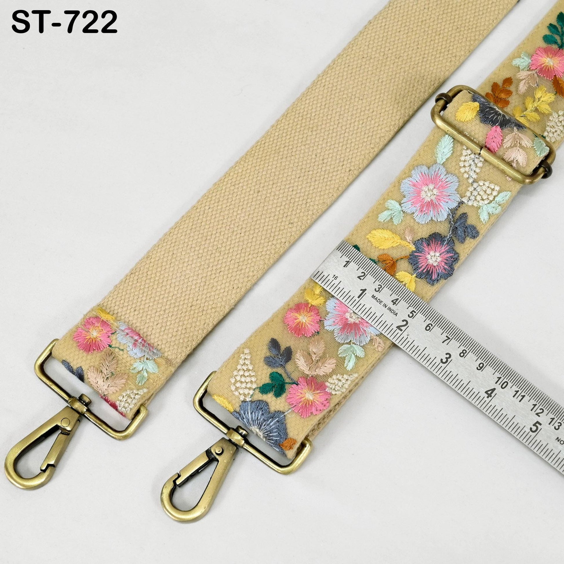 Embroidered Canvas Bag Strap Purse Strap Messenger Crossbody Strap for Purses Handbag Embroidery Replacement Strap Boho Guitar Strap Gift
