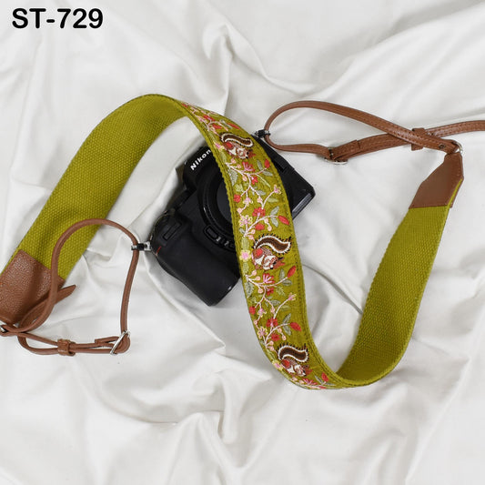 Photographer Leather Strap Sling Camera Strap Embroidery DSLR Camera Accessories Camera Holder Neck Shoulder Strap Christmas Gifts Brother