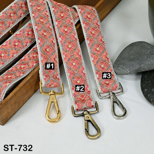 Gift for Dad Embroidered Messenger Bags Strap Crossbody Strap for Purses Boho Embroidery Replacement Strap Boho Guitar Strap Handbag Strap