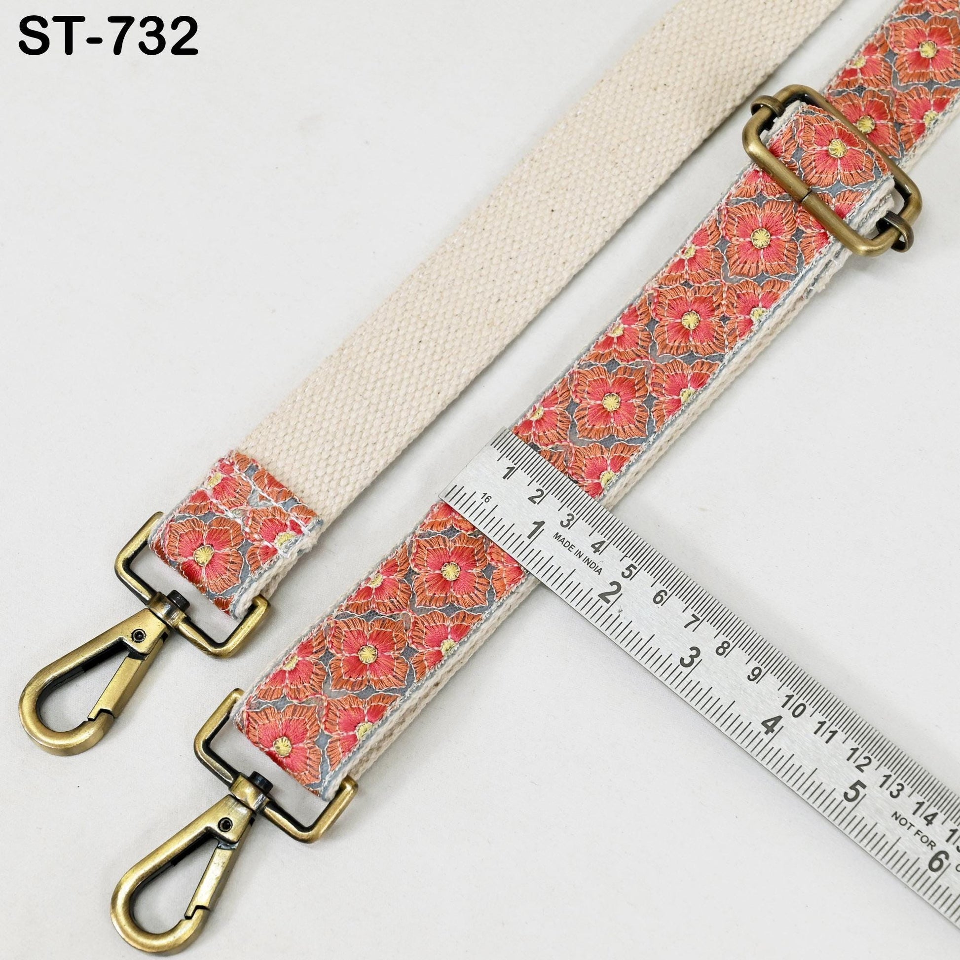 Gift for Dad Embroidered Messenger Bags Strap Crossbody Strap for Purses Boho Embroidery Replacement Strap Boho Guitar Strap Handbag Strap