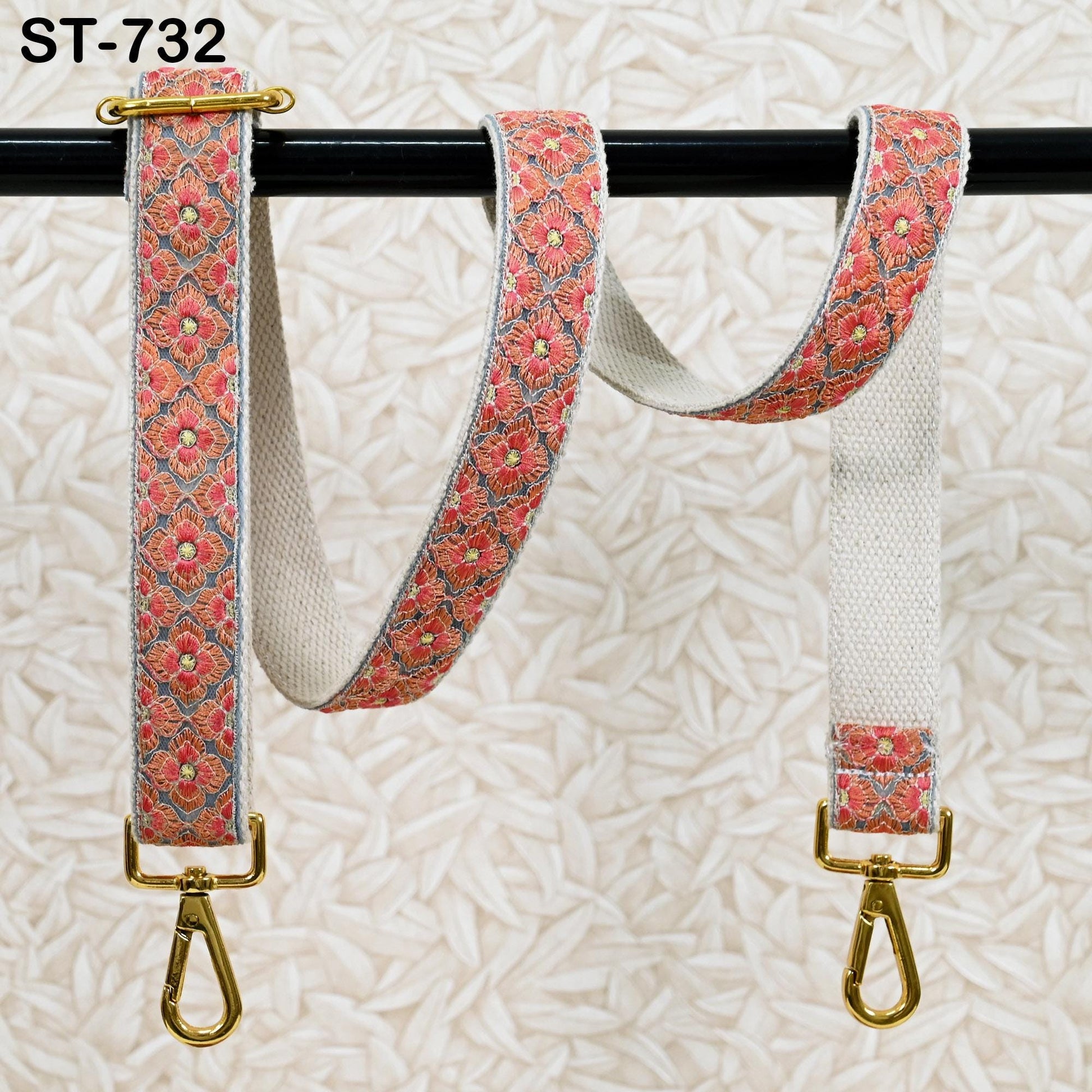 Gift for Dad Embroidered Messenger Bags Strap Crossbody Strap for Purses Boho Embroidery Replacement Strap Boho Guitar Strap Handbag Strap