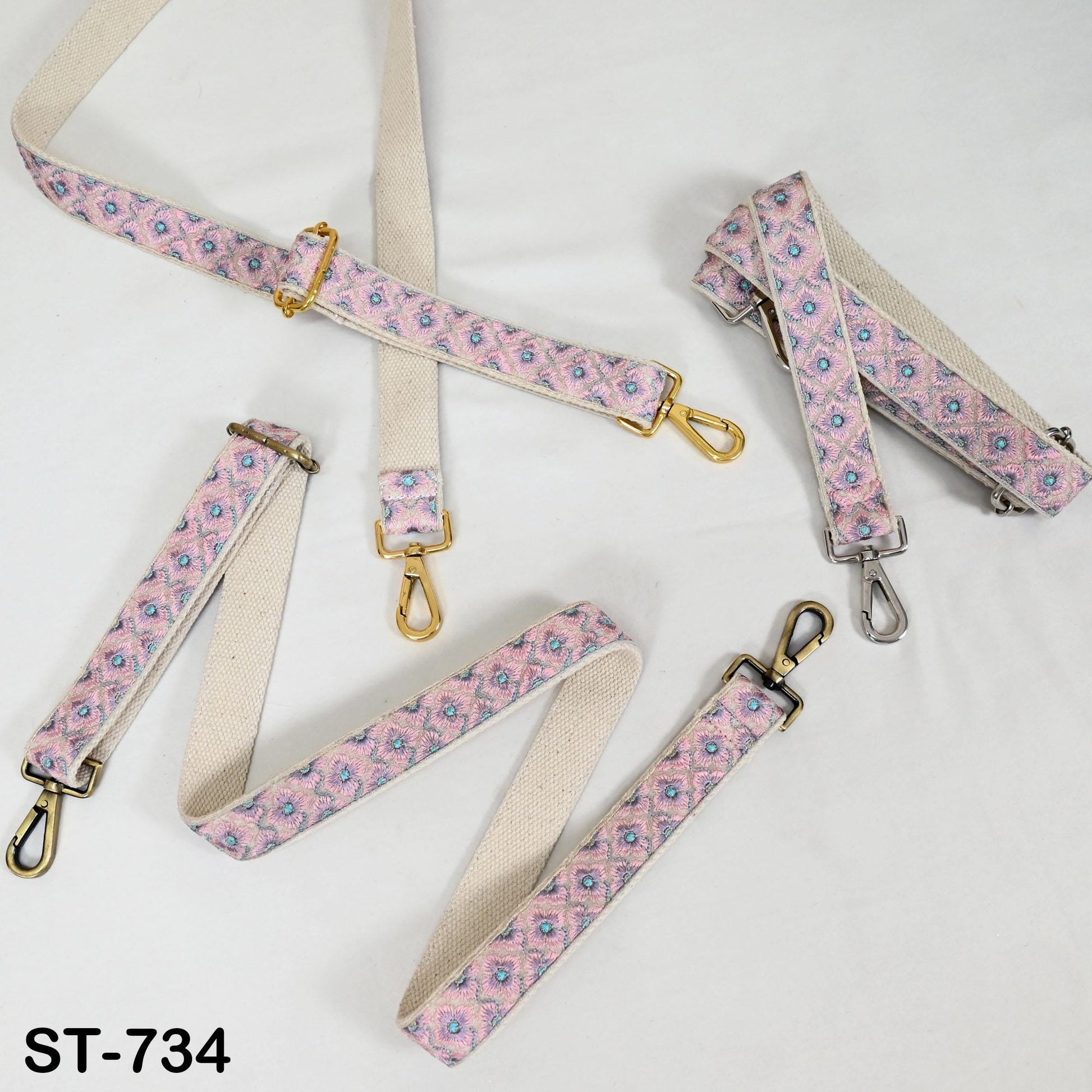 Embroidered Messenger Bags Strap Crossbody Strap for Purses Boho Embroidery Replacement Guitar Strap Handbag Strap Gift for Mom, Friends