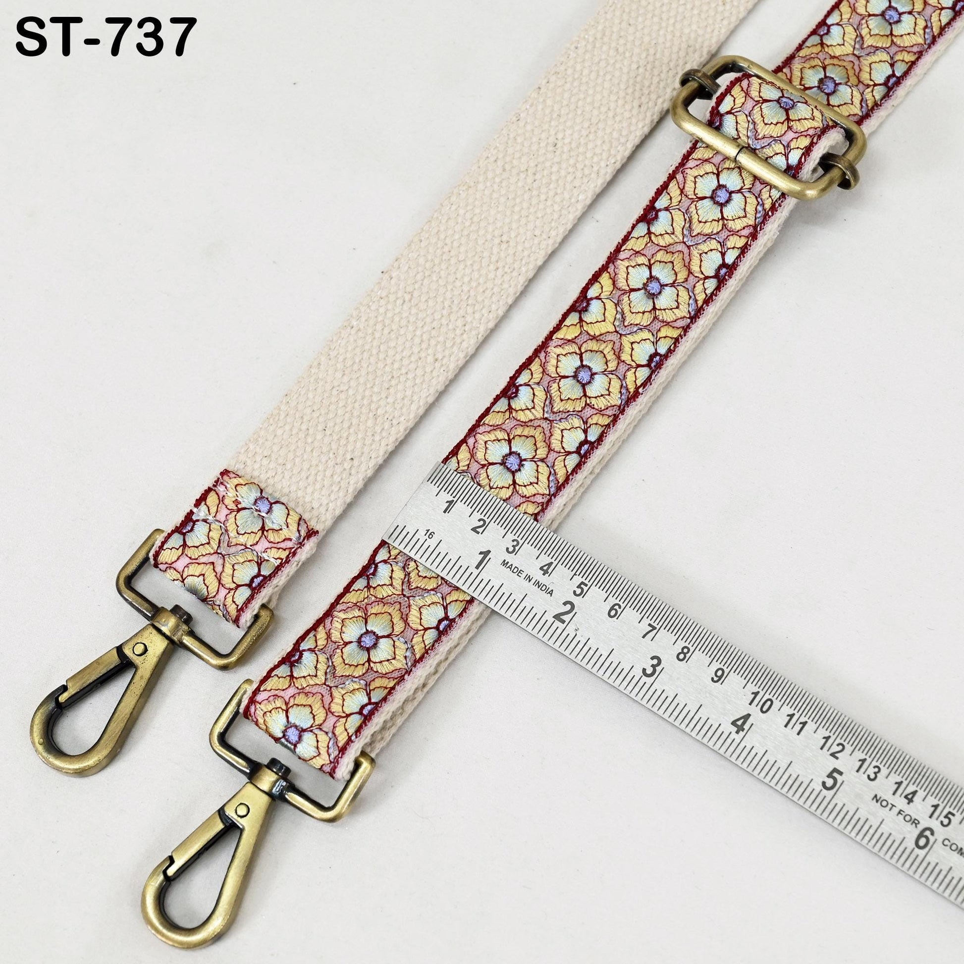 Embroidered Messenger Bags Strap Crossbody Strap for Purses Boho Embroidery Replacement Guitar Strap Handbag Strap Gift for Mom, Girlfriend