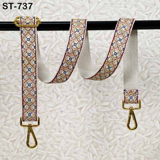 Embroidered Messenger Bags Strap Crossbody Strap for Purses Boho Embroidery Replacement Guitar Strap Handbag Strap Gift for Mom, Girlfriend