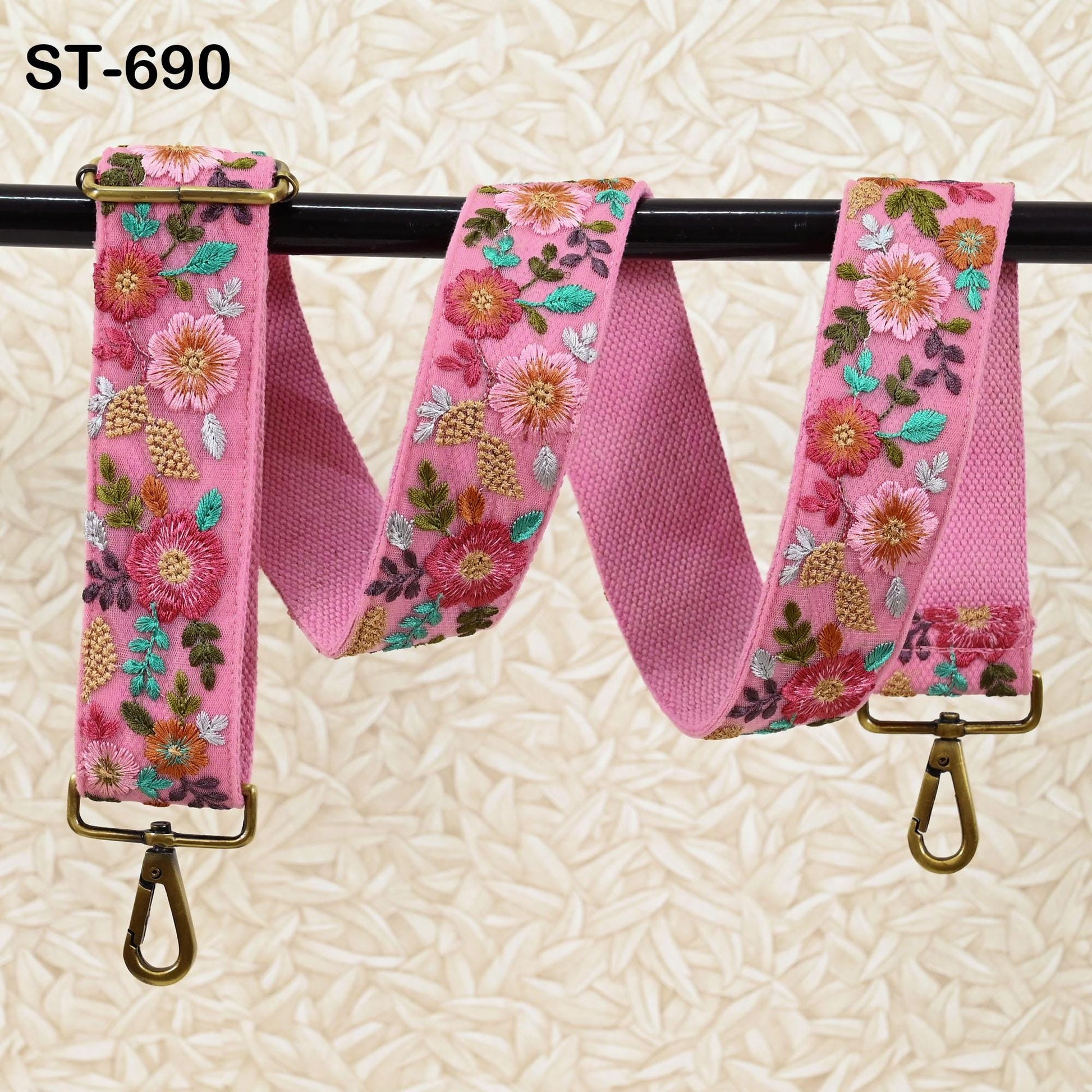 Embroidered Canvas Bag Strap Purse Strap Messenger Crossbody Strap for Purses Handbag Embroidery Replacement Strap Boho Guitar Strap Gift